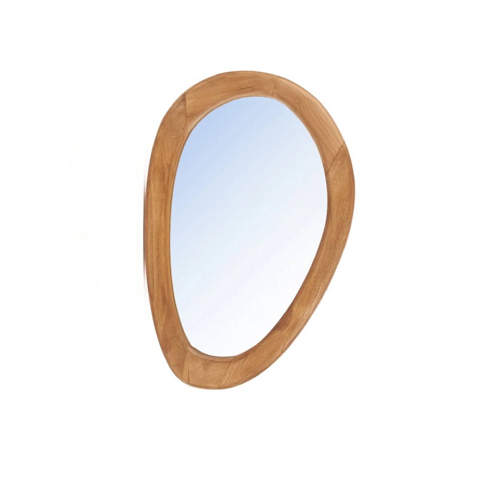 Medium Pebble Organic Shaped Mirror In Natural