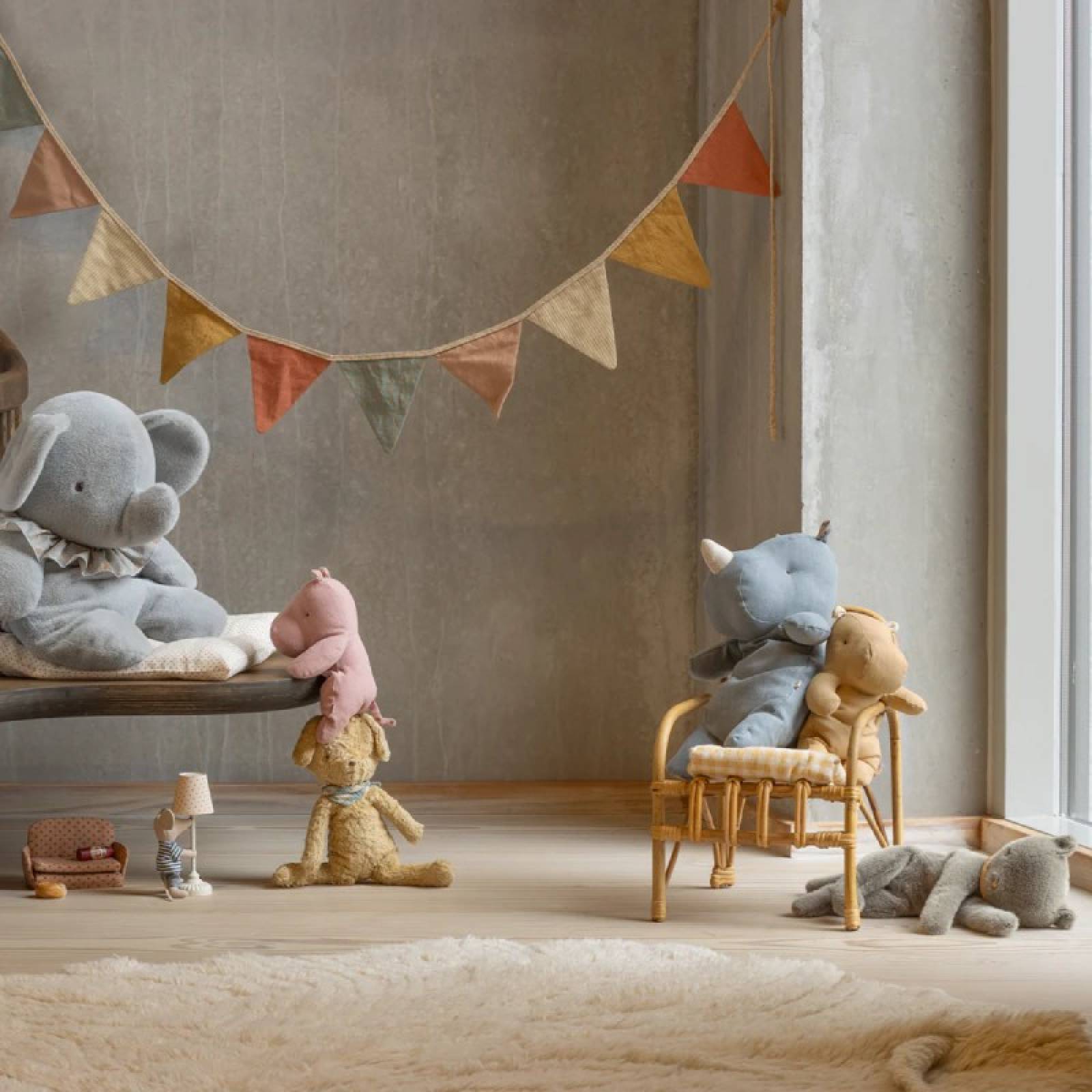Medium Sleeping Kitten In Grey Soft Toy By Maileg 0+ thumbnails