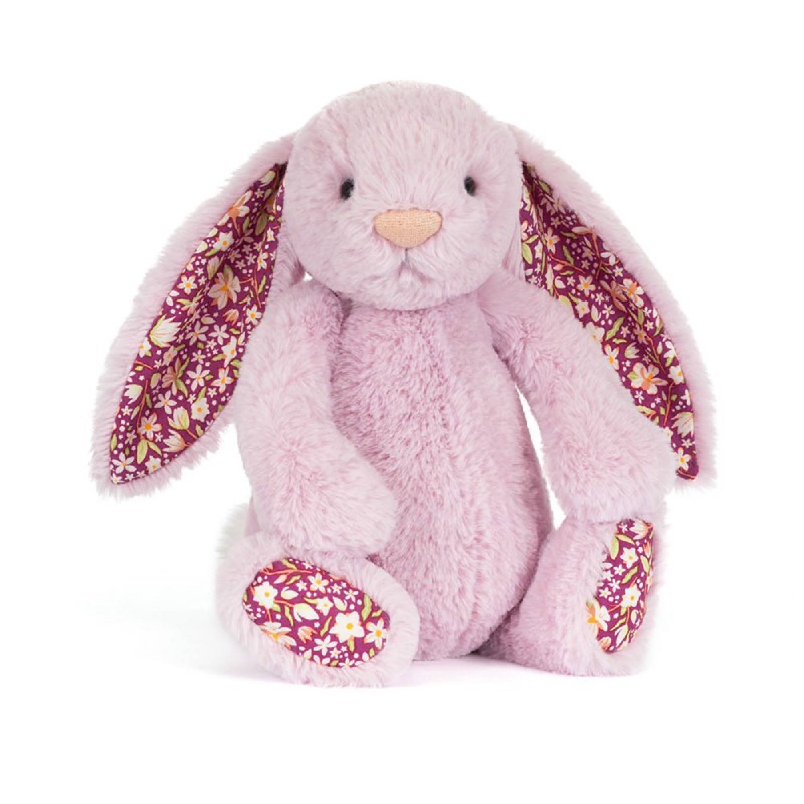 Medium Thistlepop Blossom Luxe Bunny Soft Toy By Jellycat 0+
