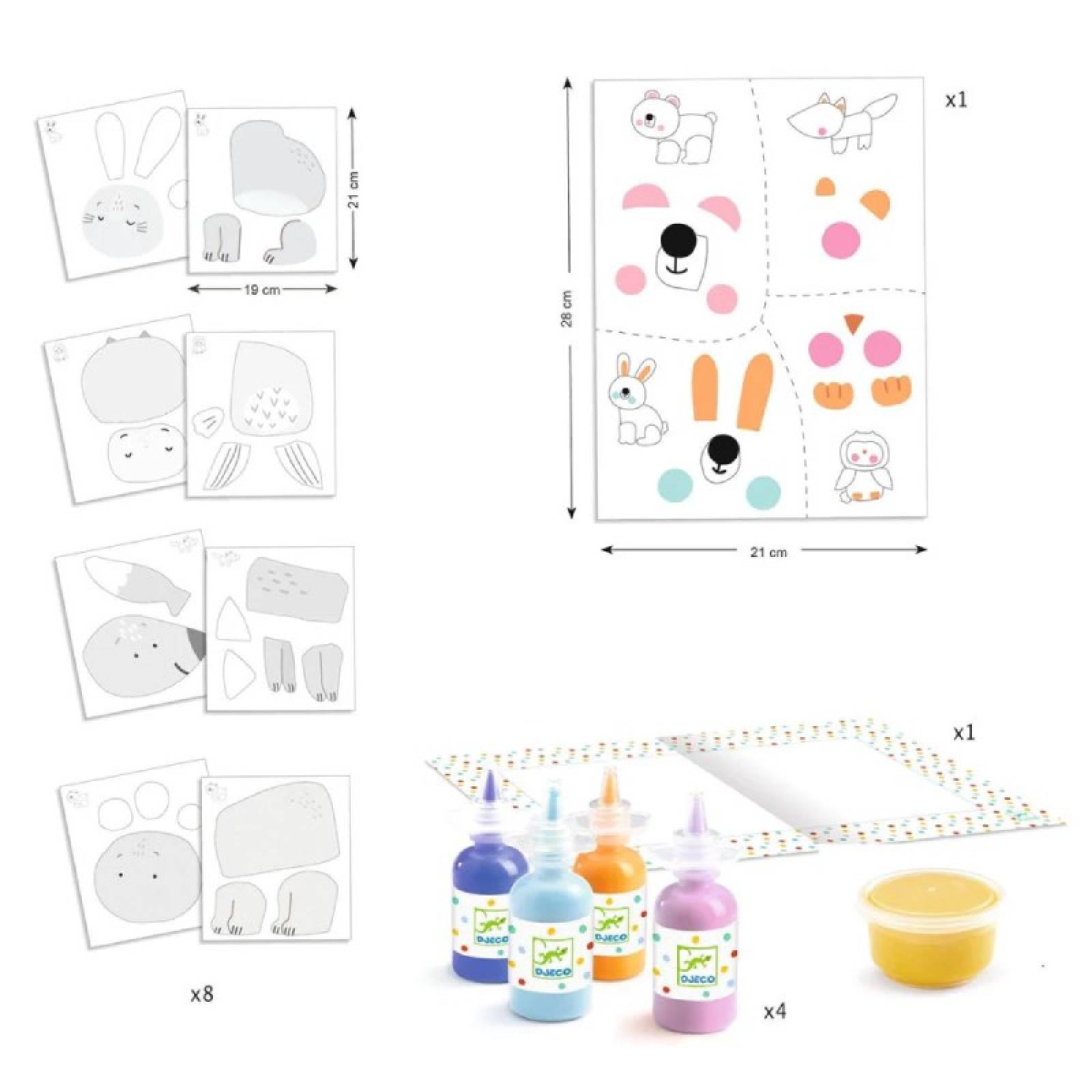 Messy Fun - Painting Craft Kit By Djeco 18m+ thumbnails