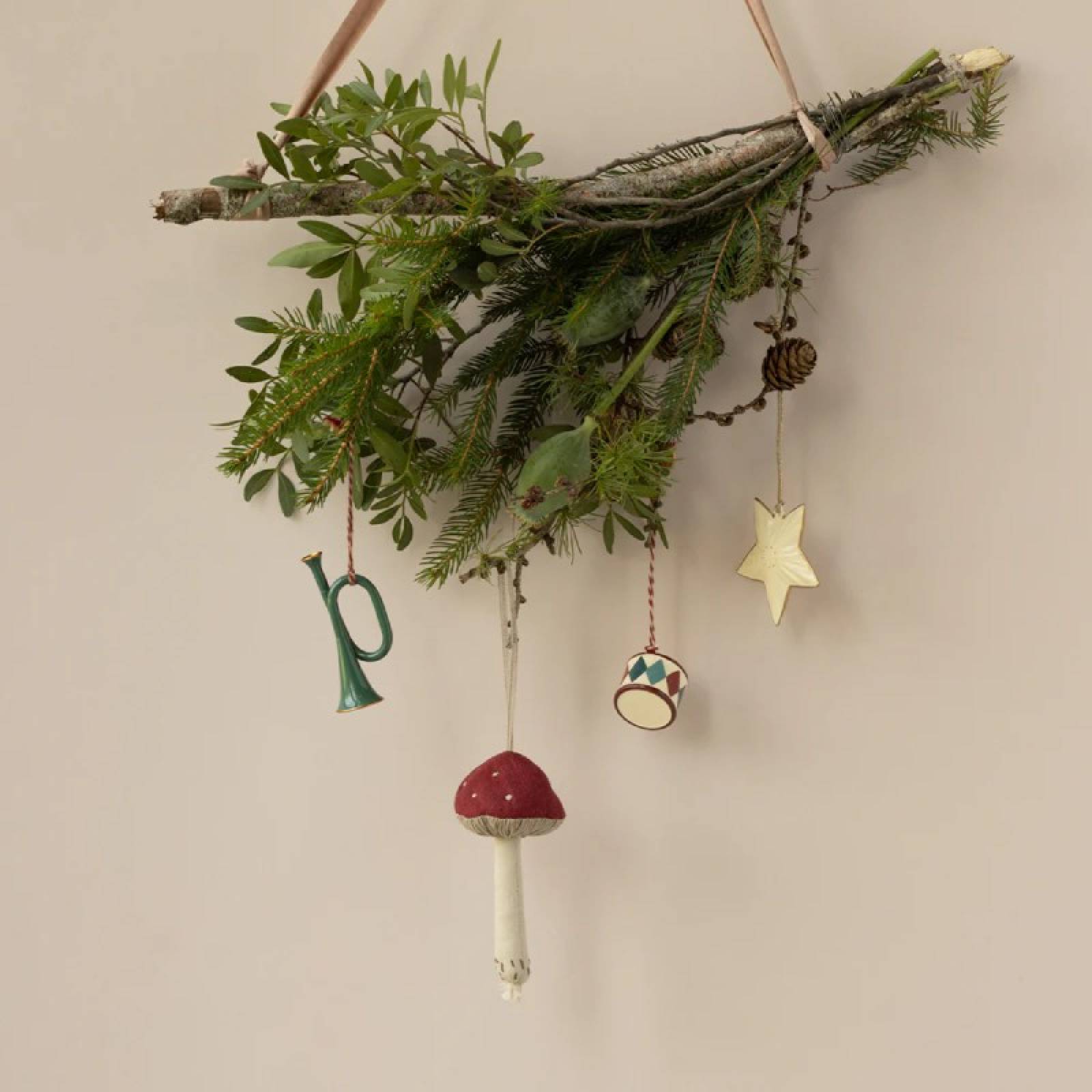 Metal Drum Hanging Christmas Decoration By Maileg thumbnails