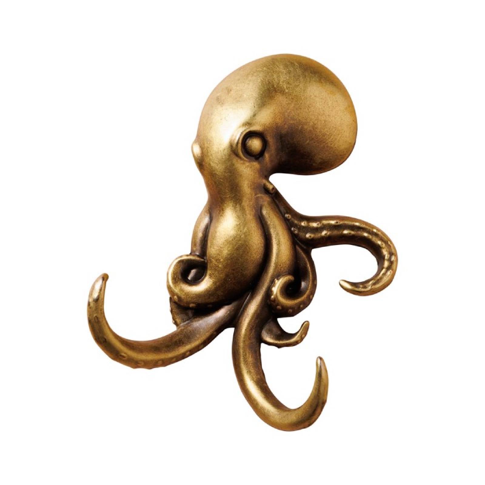 Metal Octopus Hook In Gold