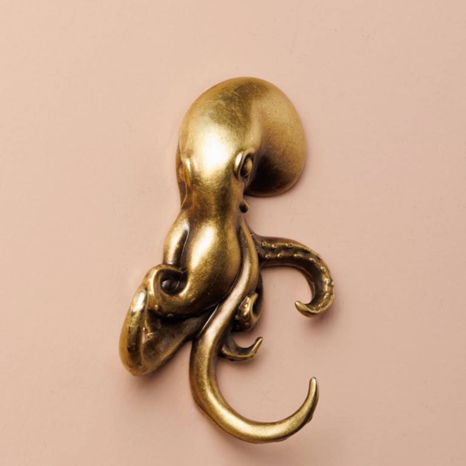 Metal Octopus Hook In Gold thumbnails