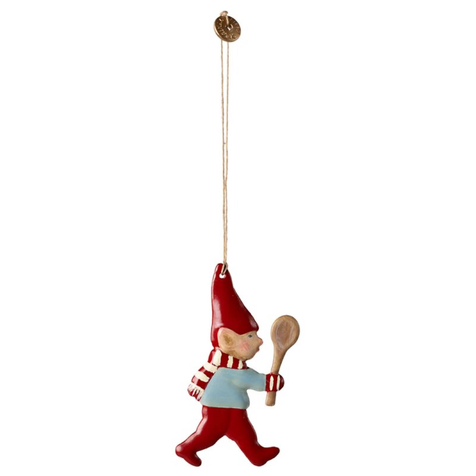 Metal Pixy With Spoon Hanging Christmas Decoration By Maileg thumbnails