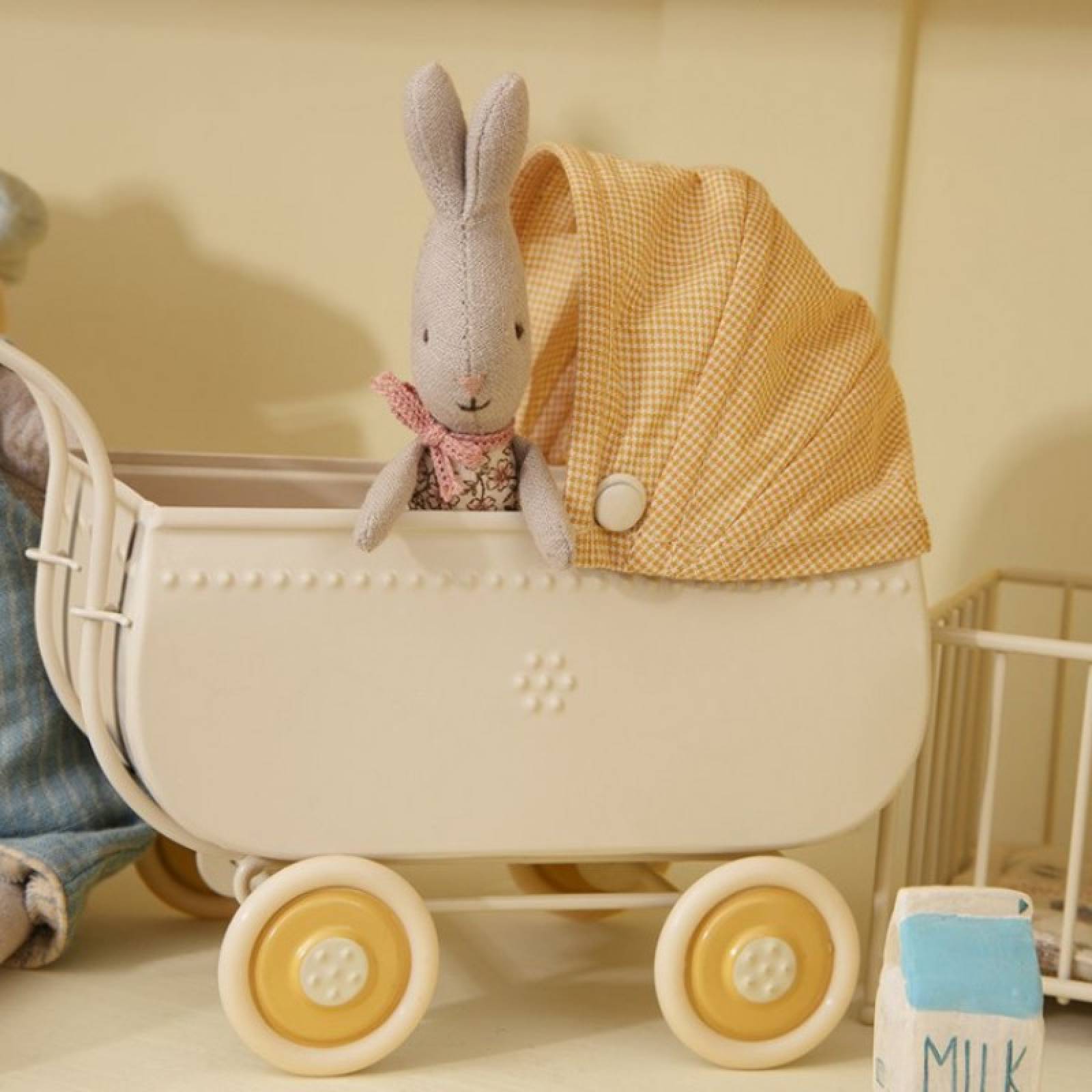 Micro Pram In Yellow By Maileg 3+ thumbnails