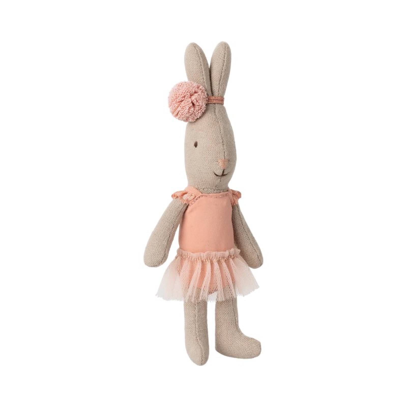 Micro Rabbit In Rose Ballet Suit & Skirt By Maileg 0+