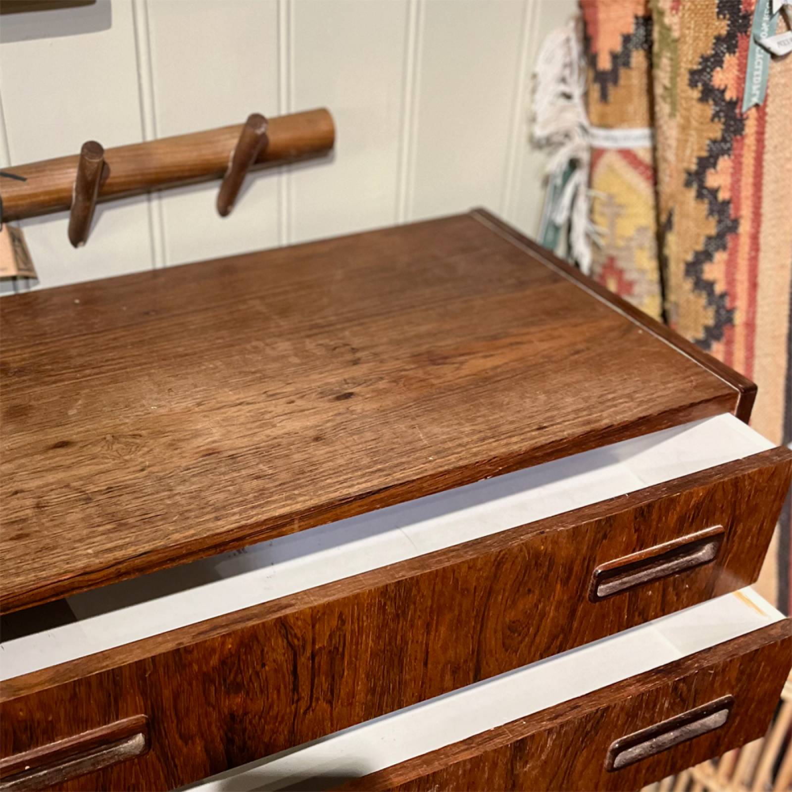 Mid Century Danish Rosewood Chest Of Drawers By E. Jensen thumbnails