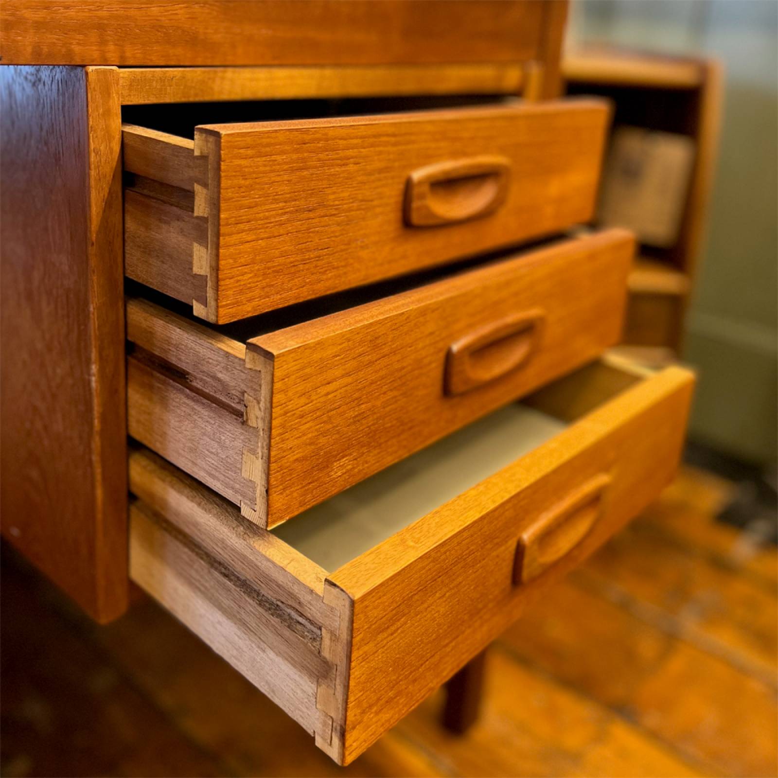 Mid-Century Danish Teak Twin Pedestal Desk thumbnails