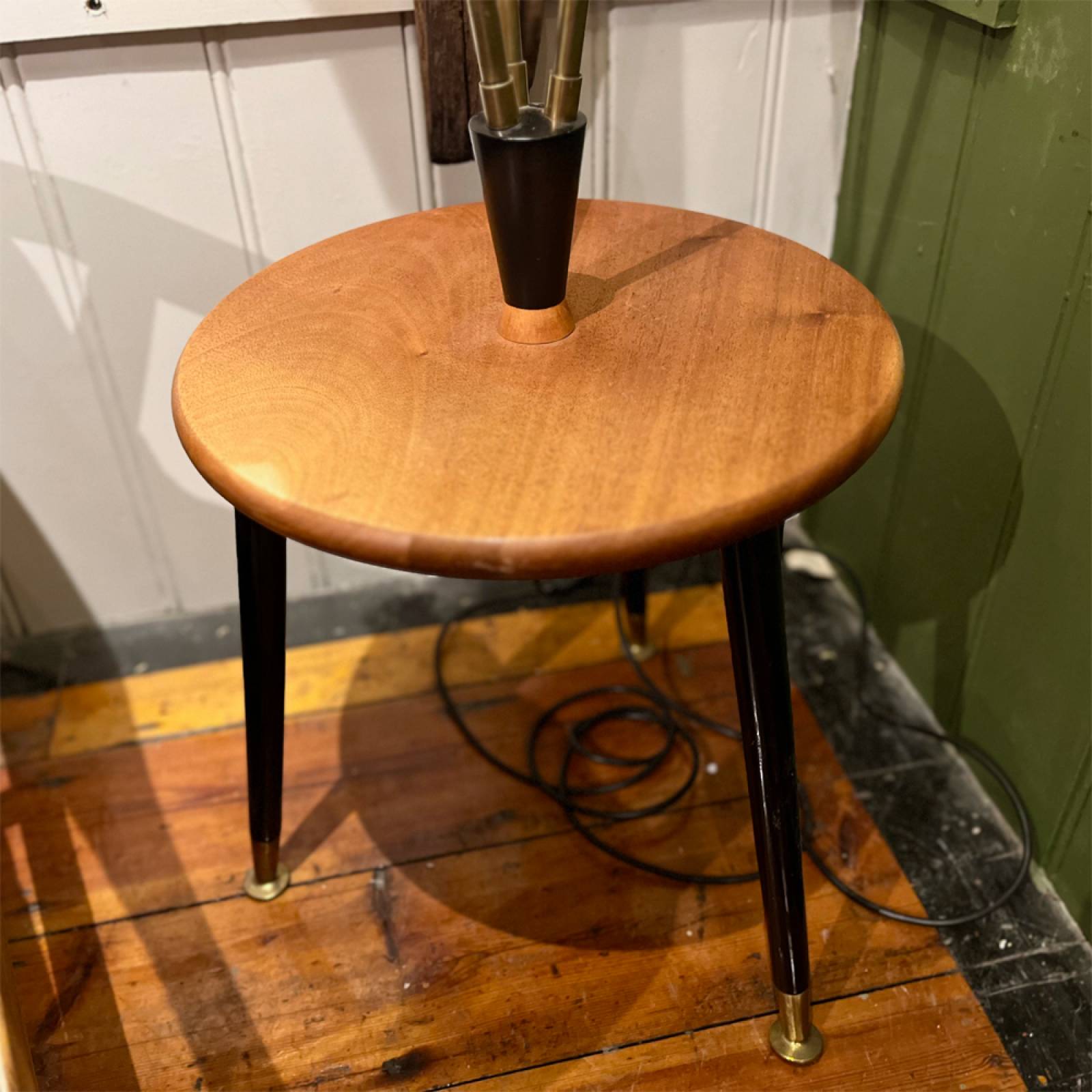 Mid Century Floor Lamp With Attached Table thumbnails