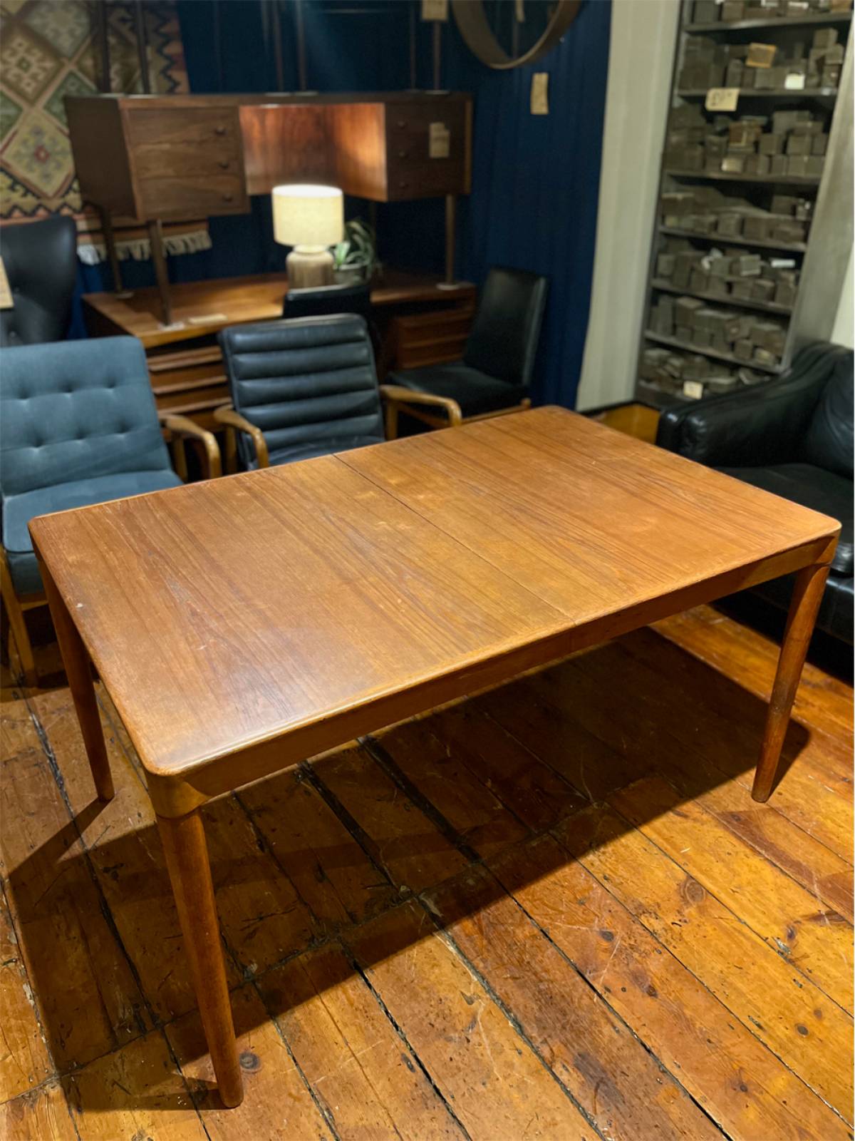 Mid Century Teak Extending Dining Table By H.W. Klein For Bramin thumbnails