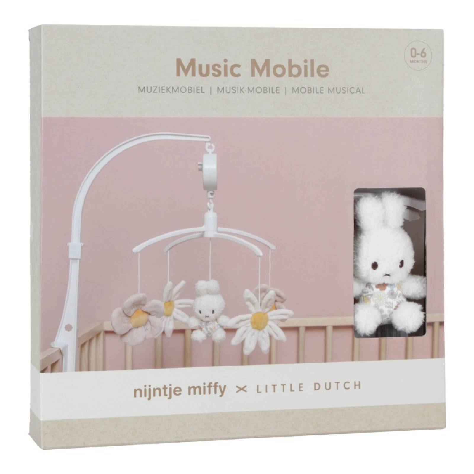 Miffy Musical Mobile In Vintage Flowers By Little Dutch thumbnails