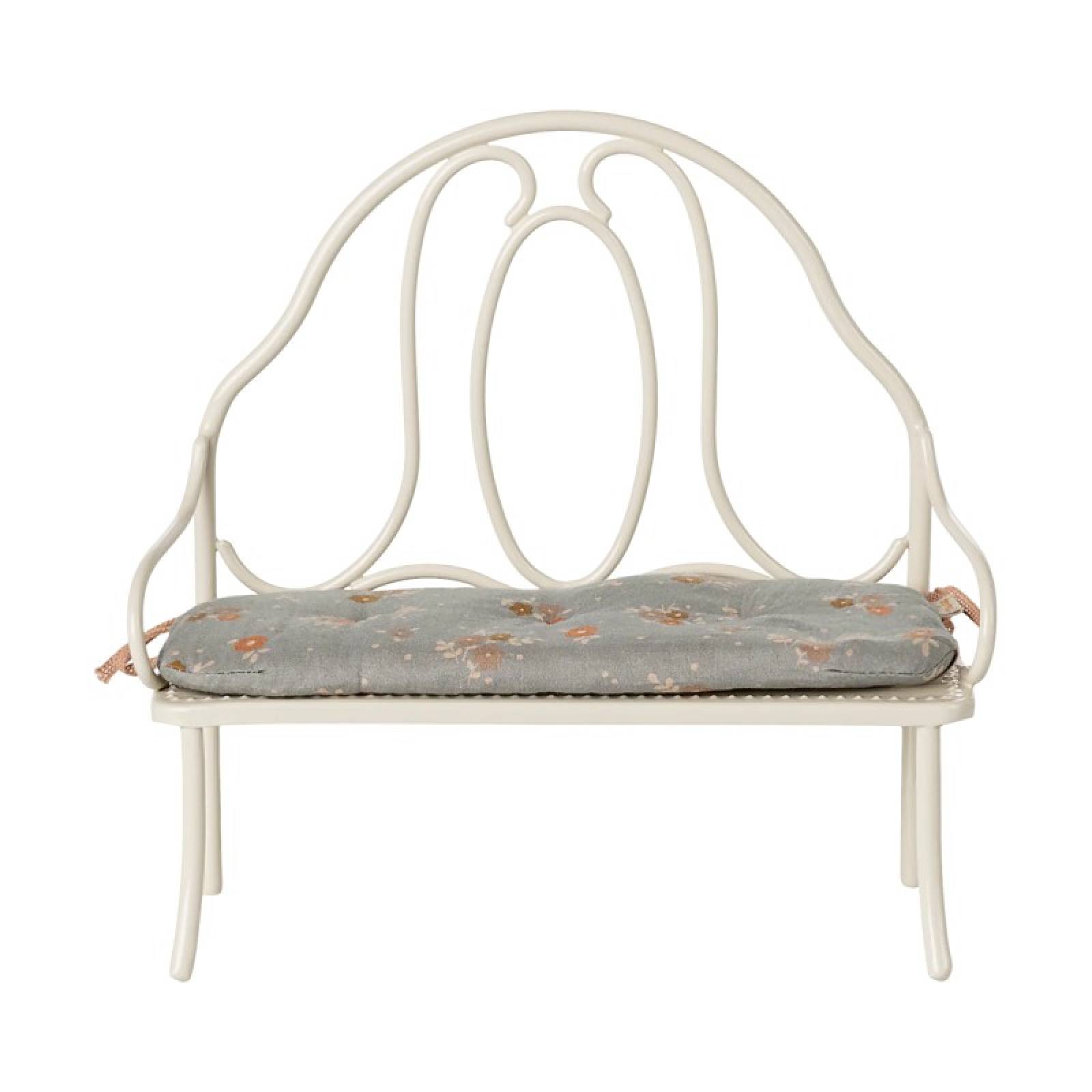 Miniature Vintage Style Bench In Off White By Maileg 3+ thumbnails