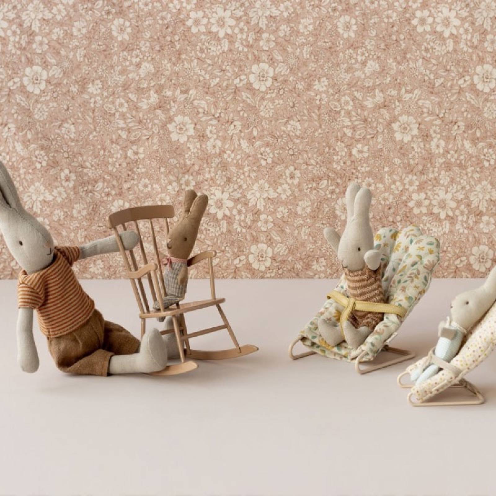 Mini Brown Rabbit In Check Soft Toy By Maileg 3+ thumbnails