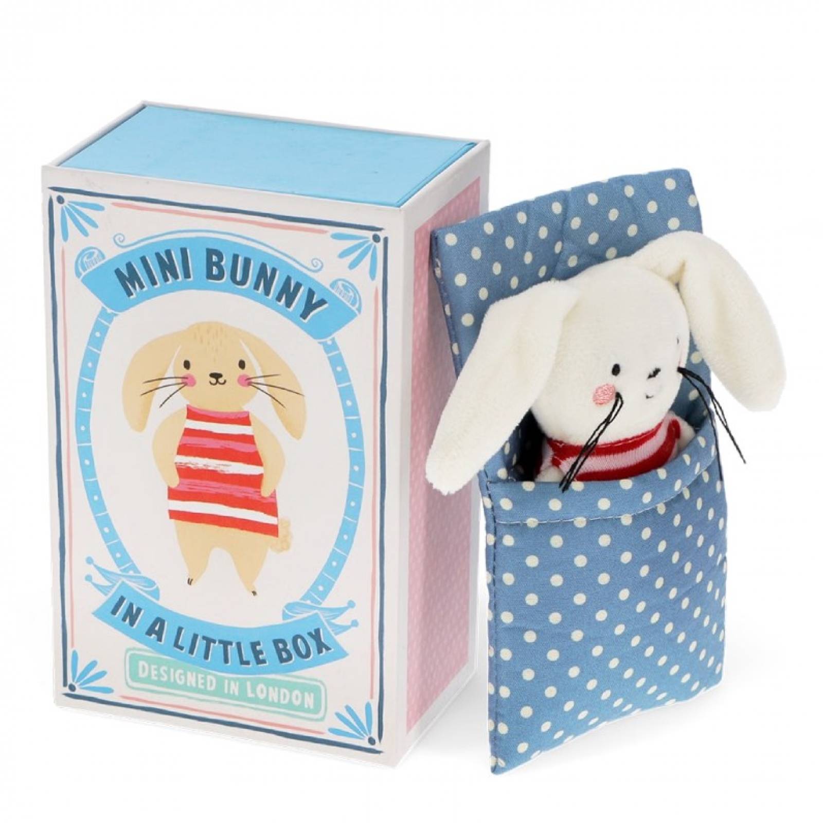 Mini Bunny Rabbit Soft Toy In Matchbox 3+