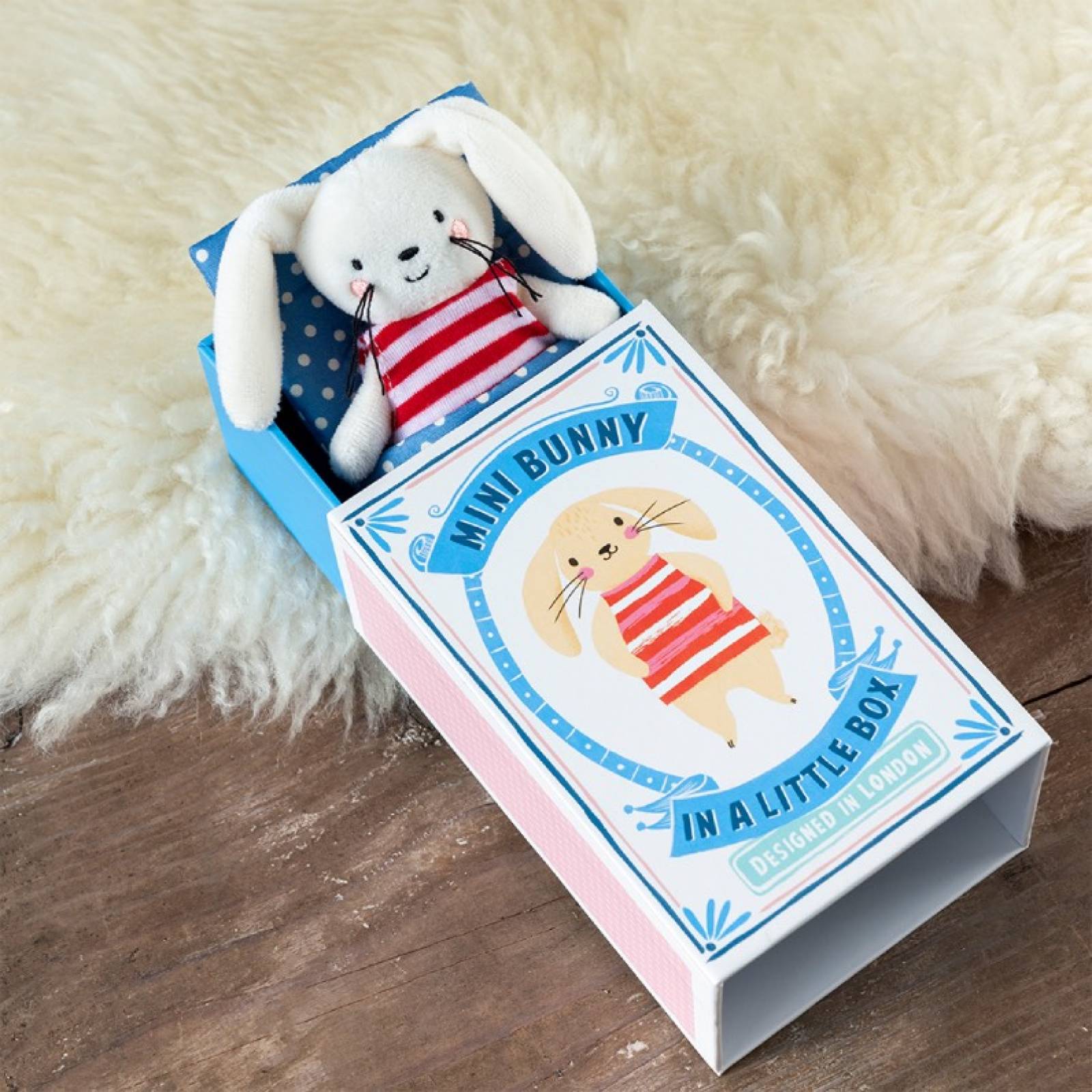 Mini Bunny Rabbit Soft Toy In Matchbox 3+ thumbnails