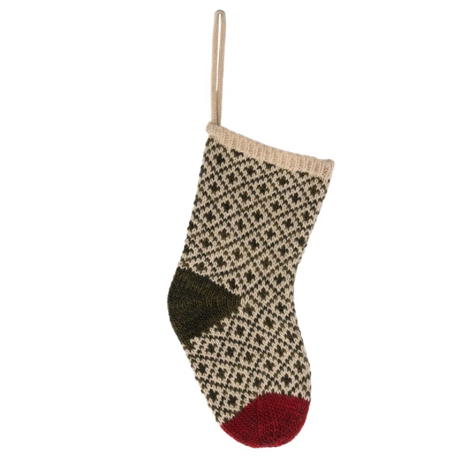 Mini Christmas Stocking In Winter Green By Maileg