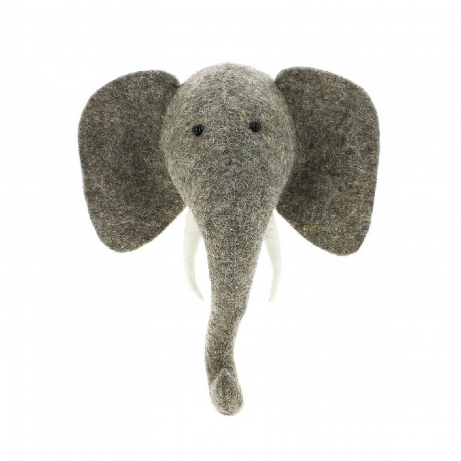 Mini Elephant Head Wall Decoration