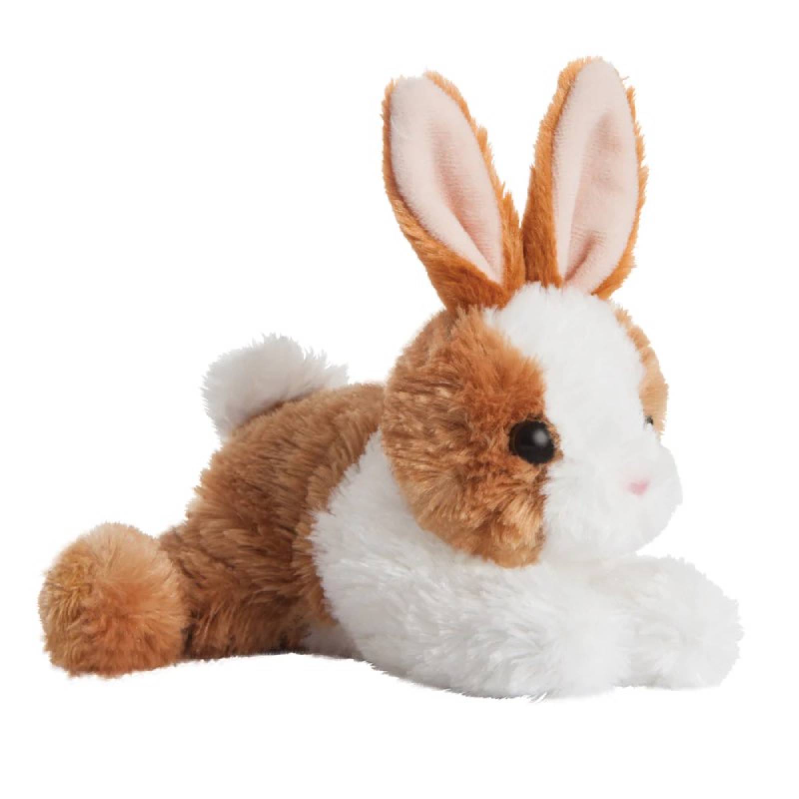 Mini Flopsie Baby Bunny Soft Toy In Brown & White