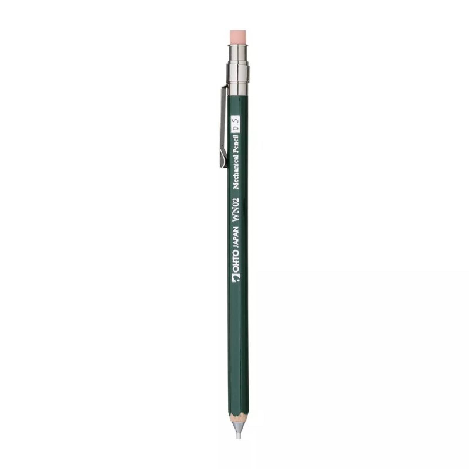 Mini Wooden Mechanical Pencil In Green
