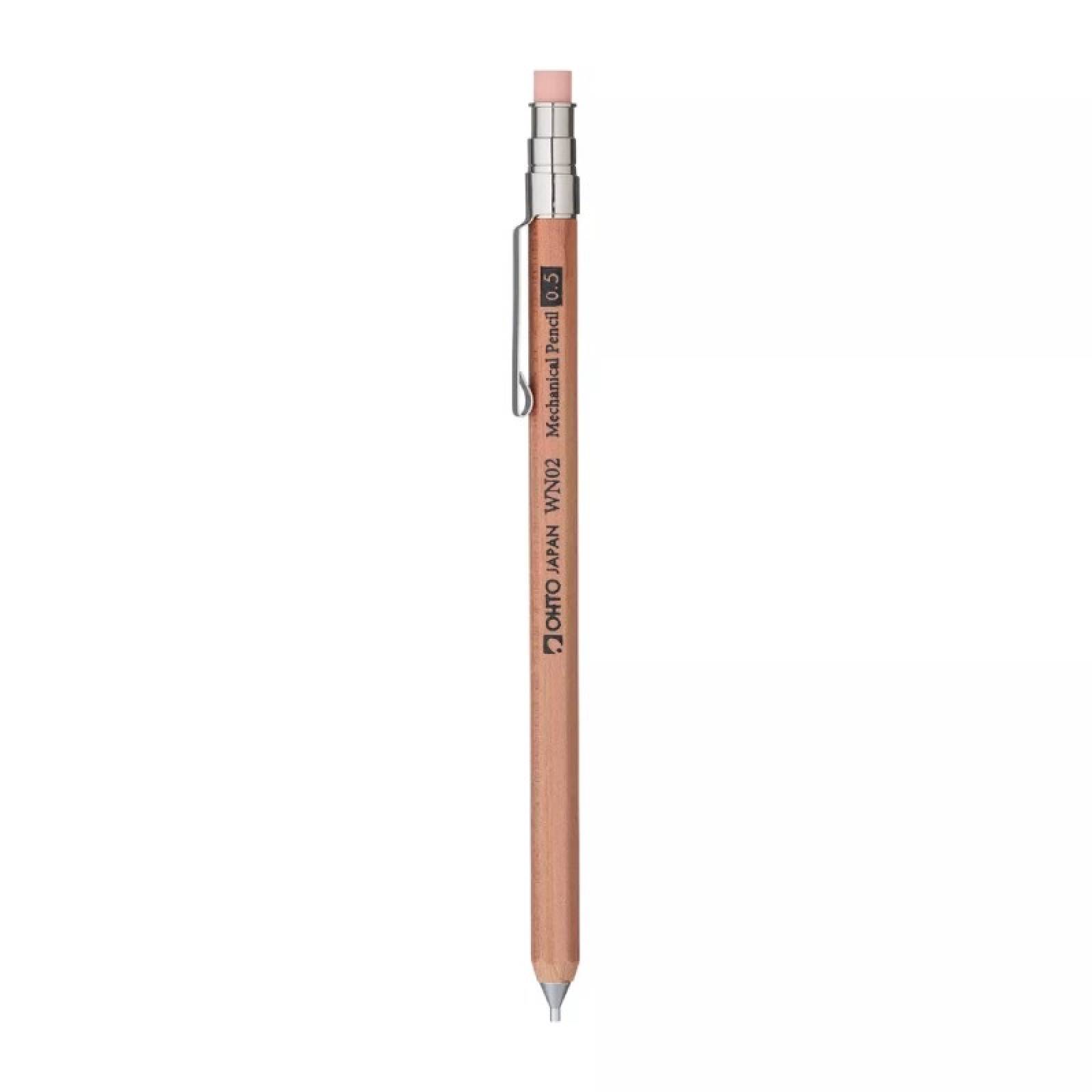 Mini Wooden Mechanical Pencil In Natural