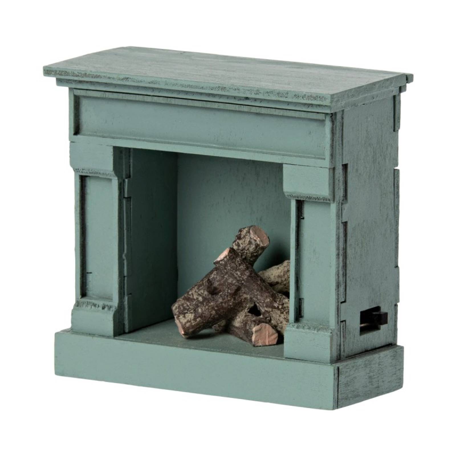 Miniature Fireplace In Vintage Blue By Maileg 3+ thumbnails