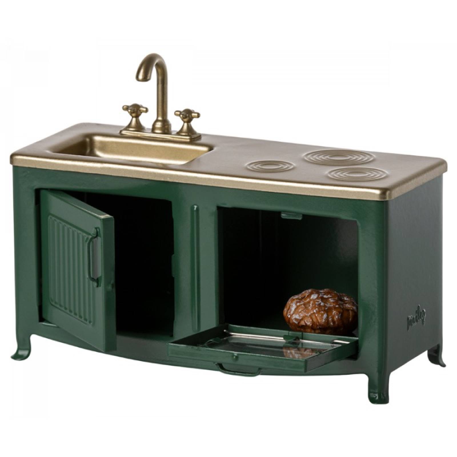 Miniature Kitchen Unit In Green By Maileg 3+ thumbnails