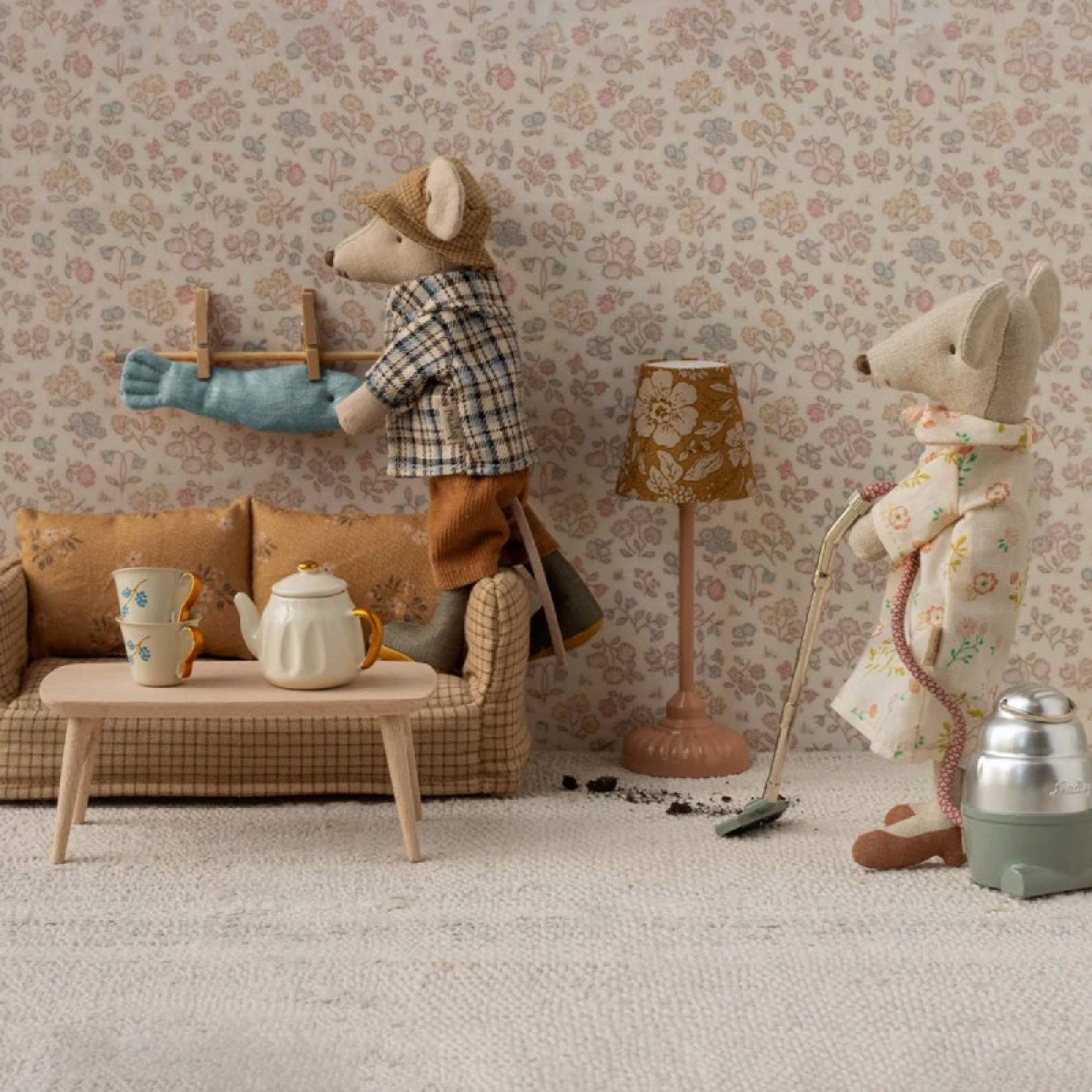 Miniature Toy Couch Sofa In Mable By Maileg 3+ thumbnails