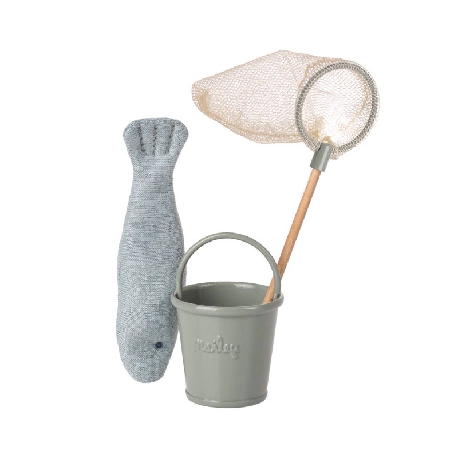 Miniature Toy Mouse Fishing Set By Maileg 3+