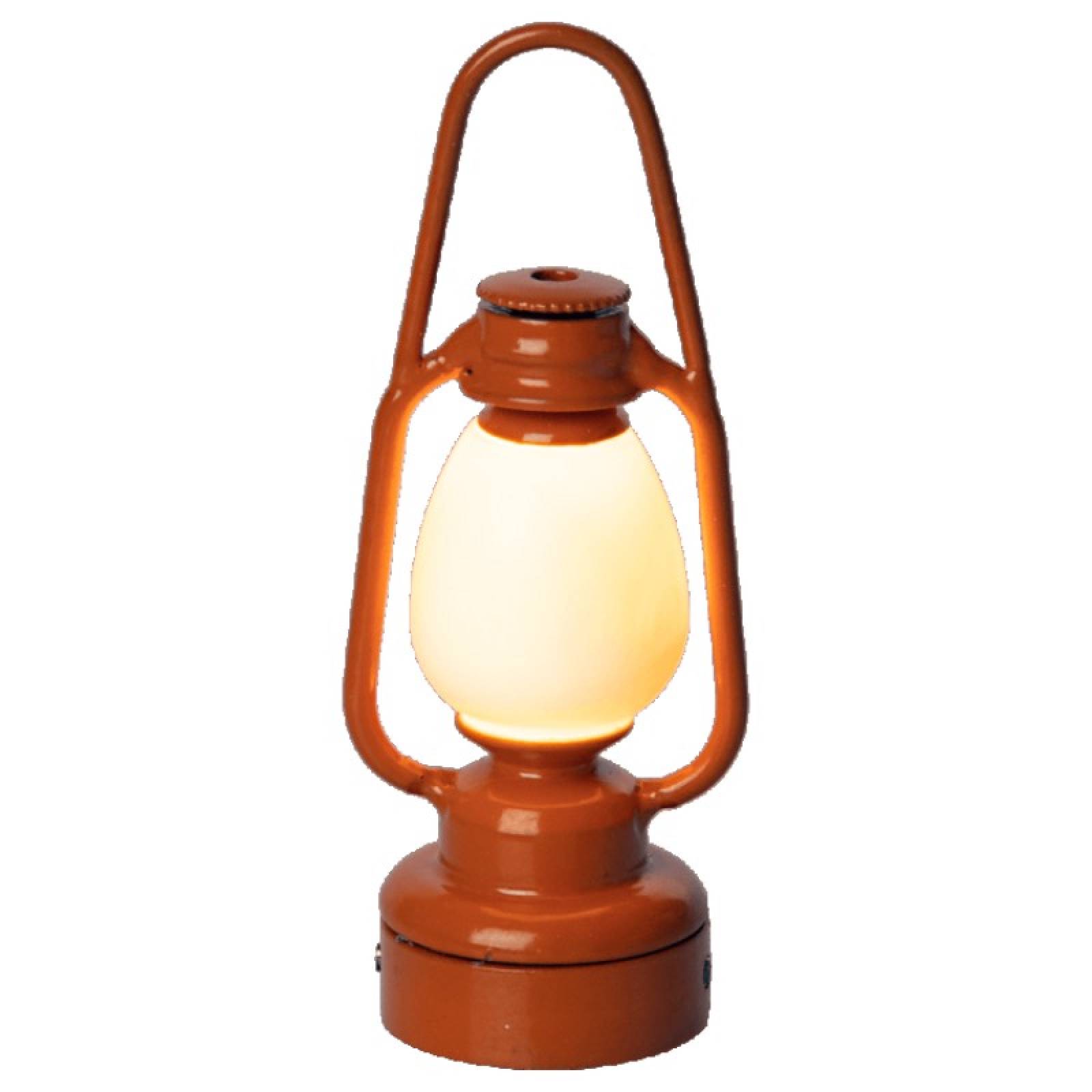 Miniature Vintage Lantern In Orange By Maileg 3+