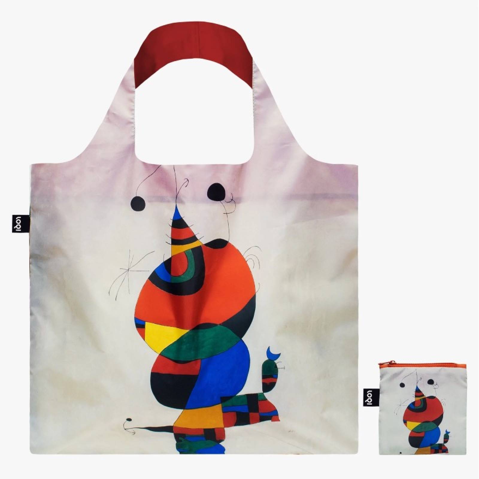 Miro Woman, Bird & Star - Eco Tote Bag With Pouch