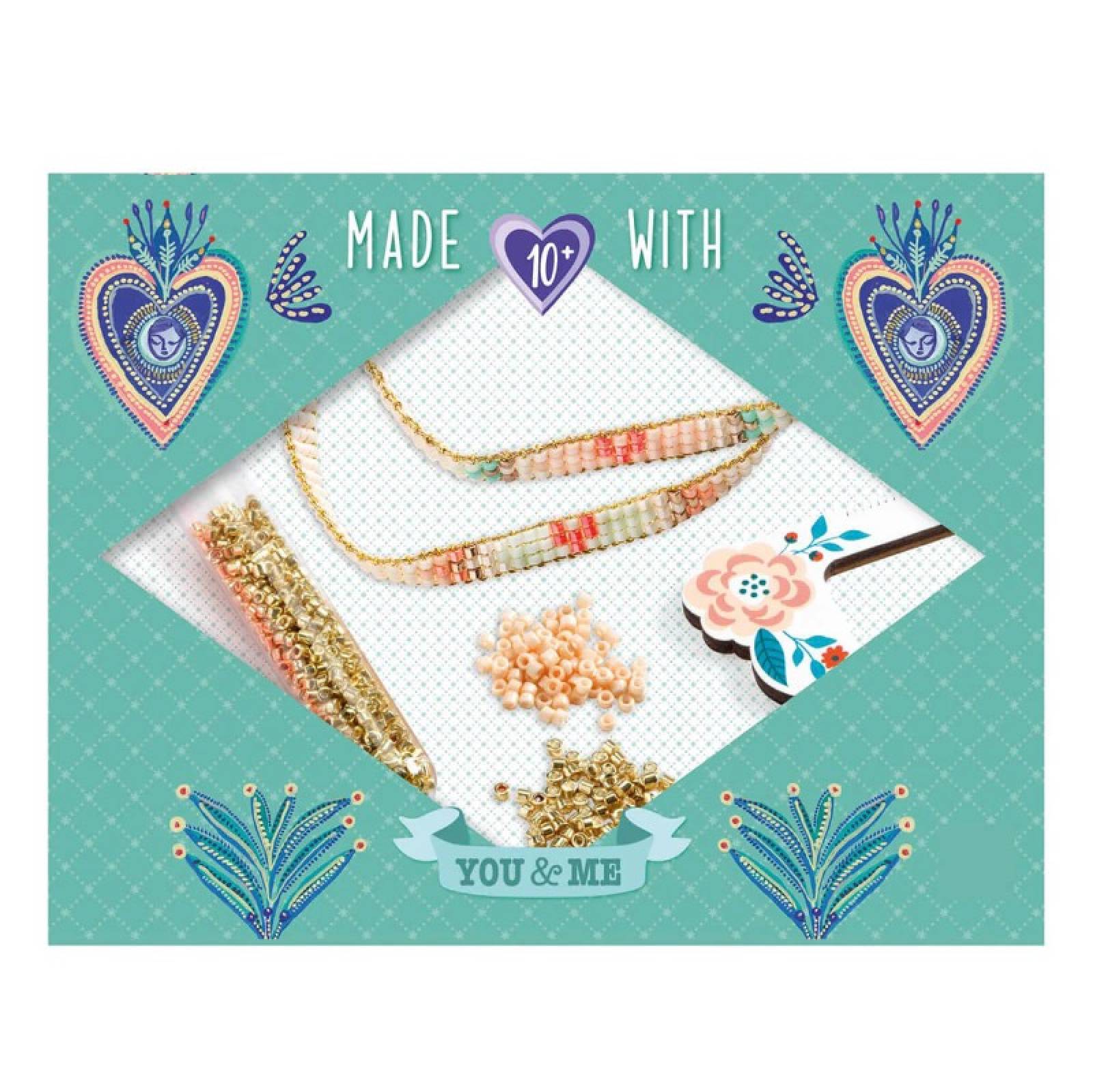 Miyuki & Hearts - Beads & Jewellery Craft Kit By Djeco 10+