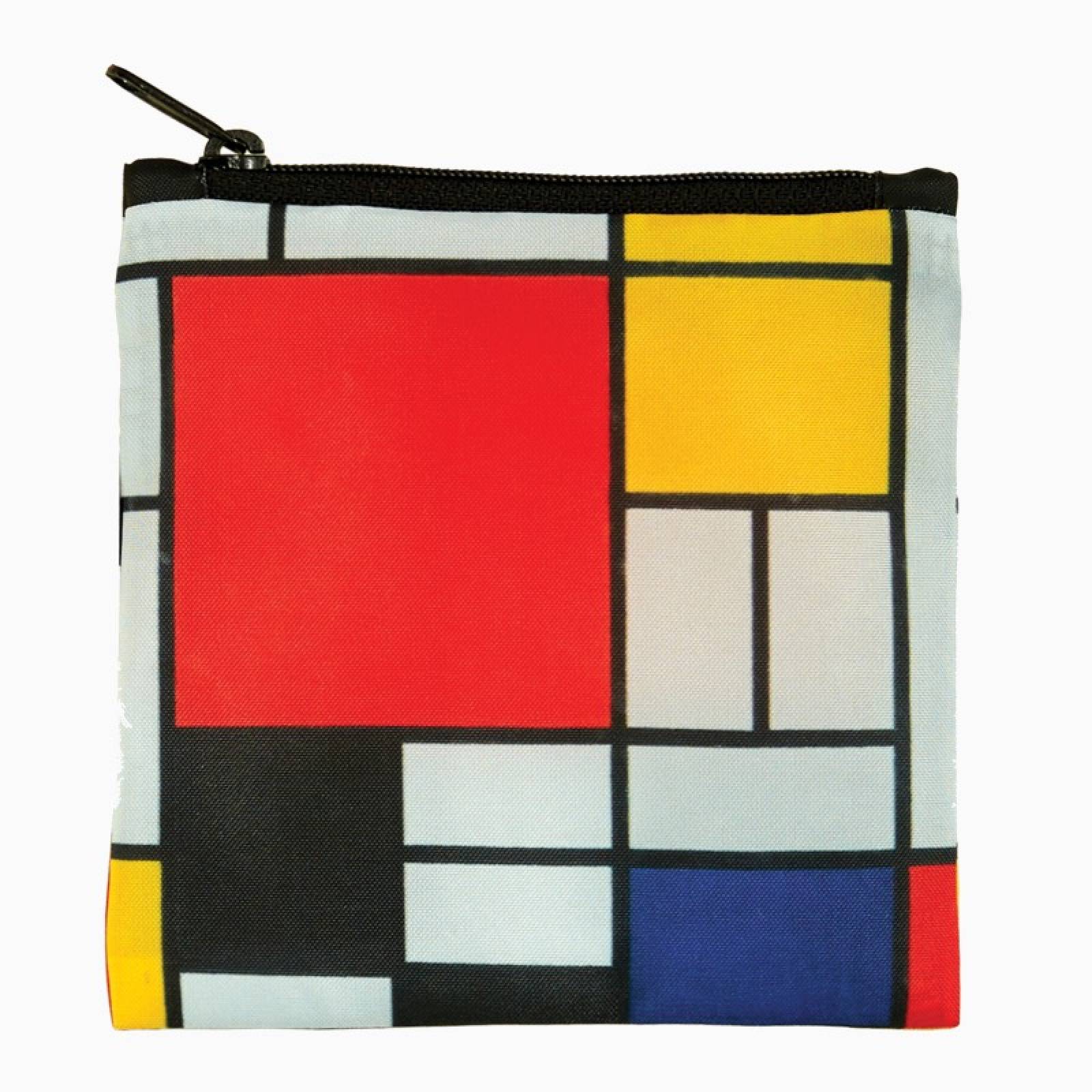 Mondrian Composition - Eco Tote Bag With Pouch thumbnails
