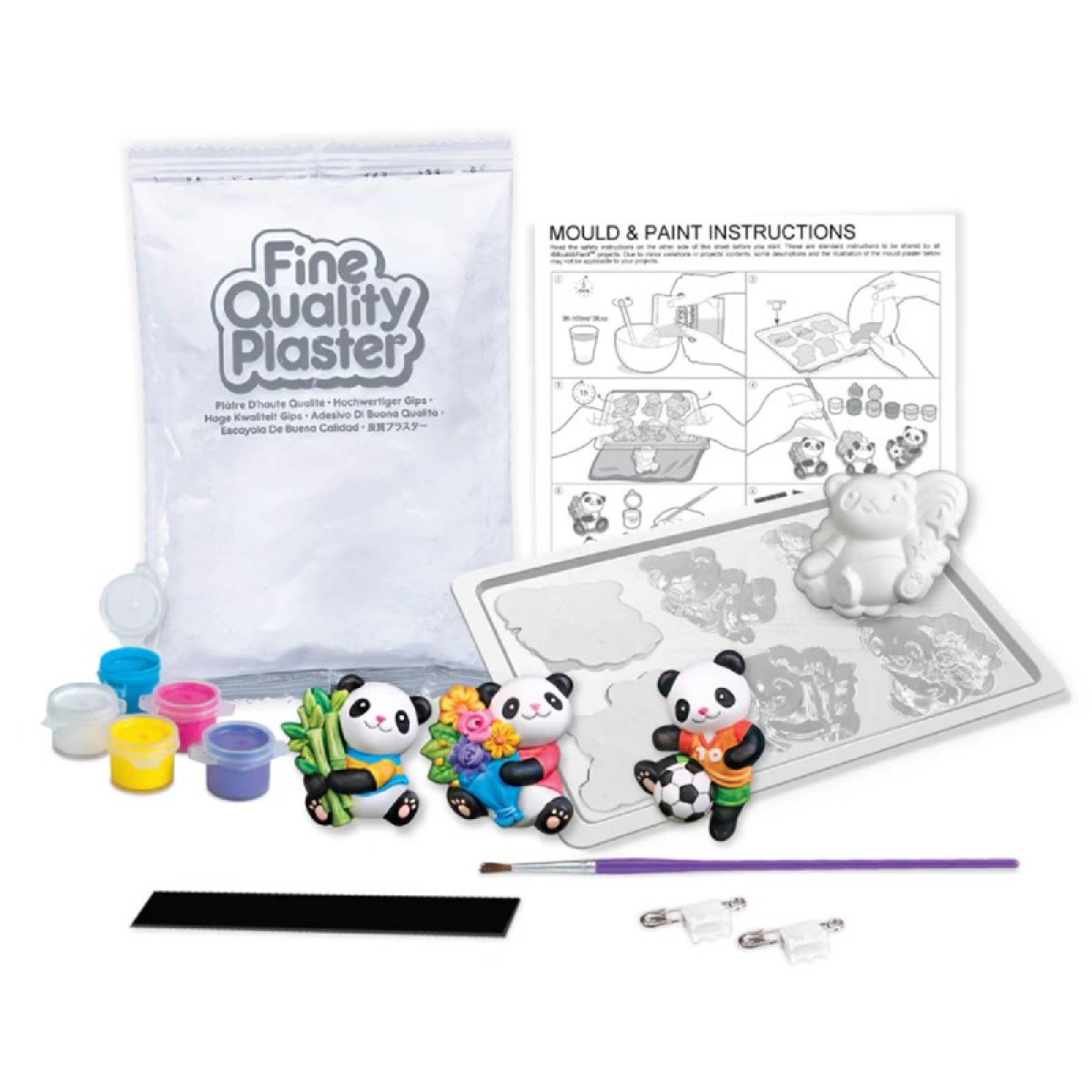 Mould & Paint Cute Panda - Art Kit 5+ thumbnails