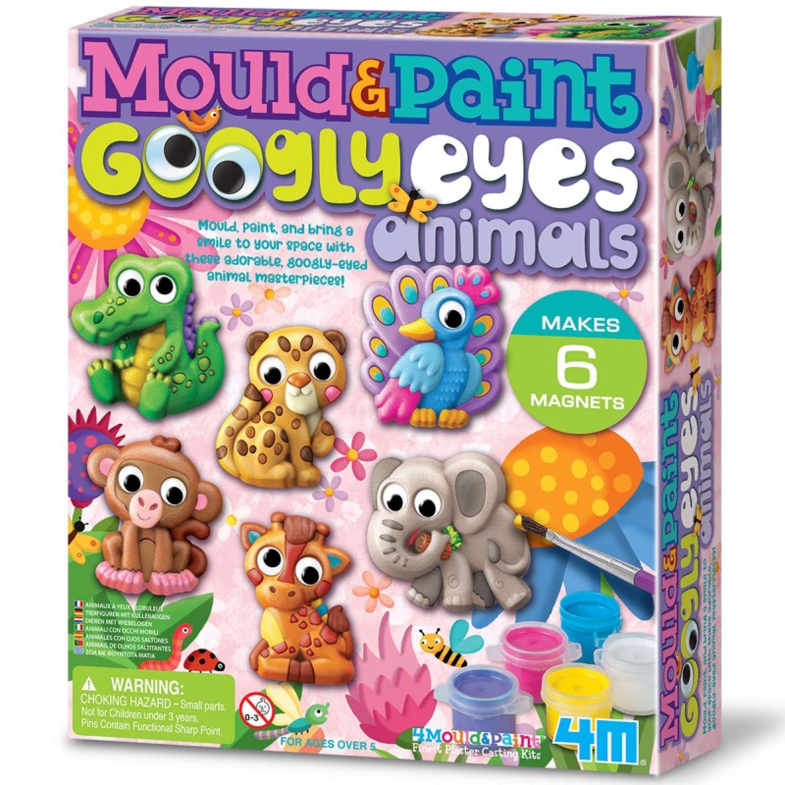 Mould & Paint Googly Eyes Animals - Art Kit 5+