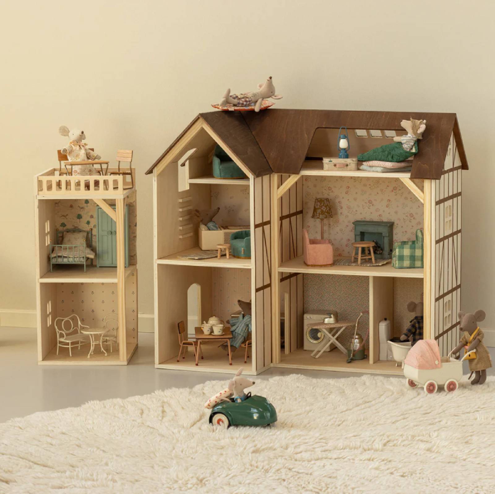 Mouse Hole Farmhouse Wallpaper By Maileg 3+ thumbnails