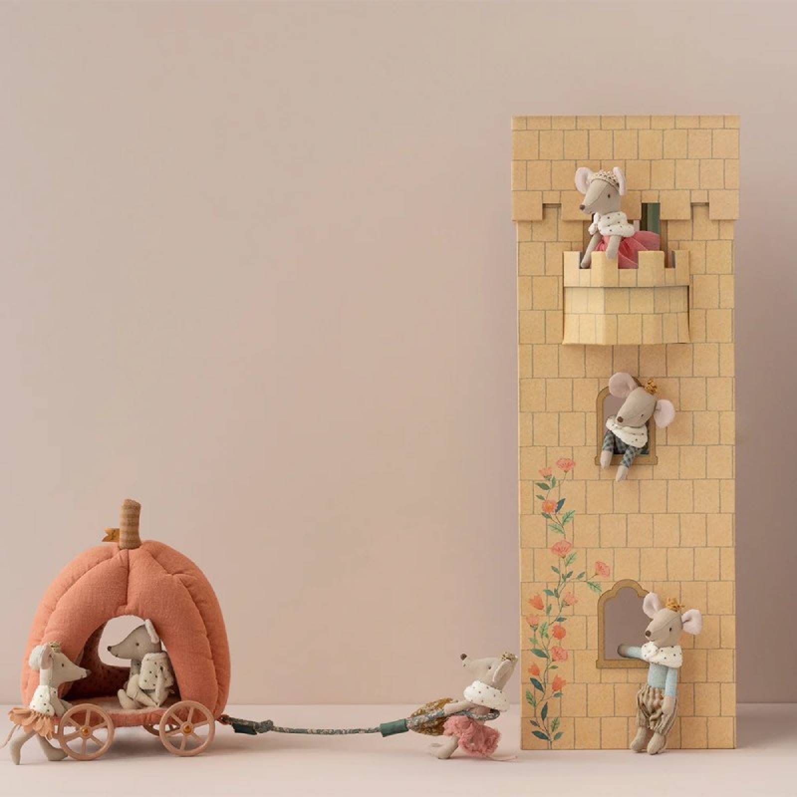 Mouse Pumpkin Carriage Miniature Toy By Maileg 3+ thumbnails