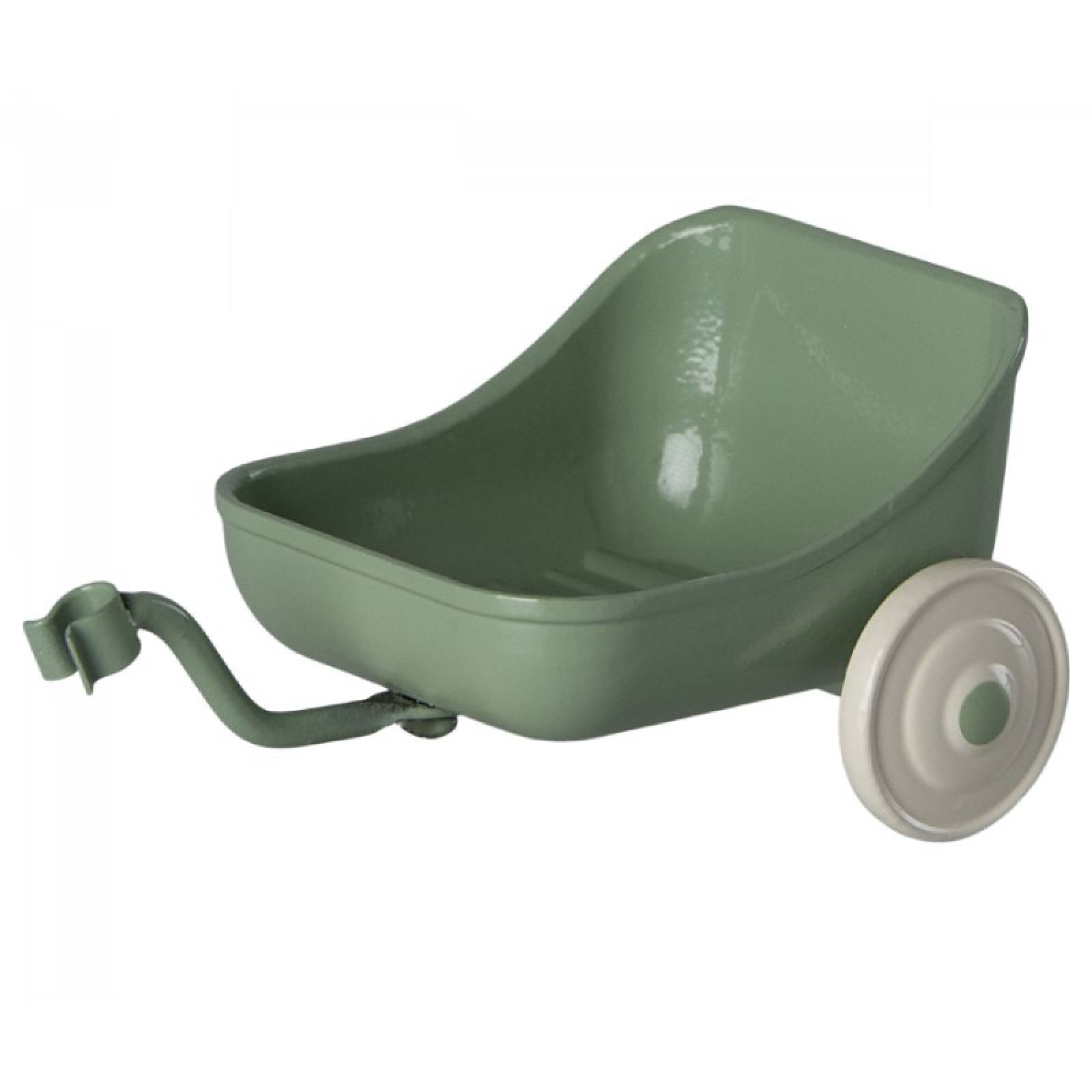 Mouse Tricycle Trailer Toy In Green By Maileg 3+