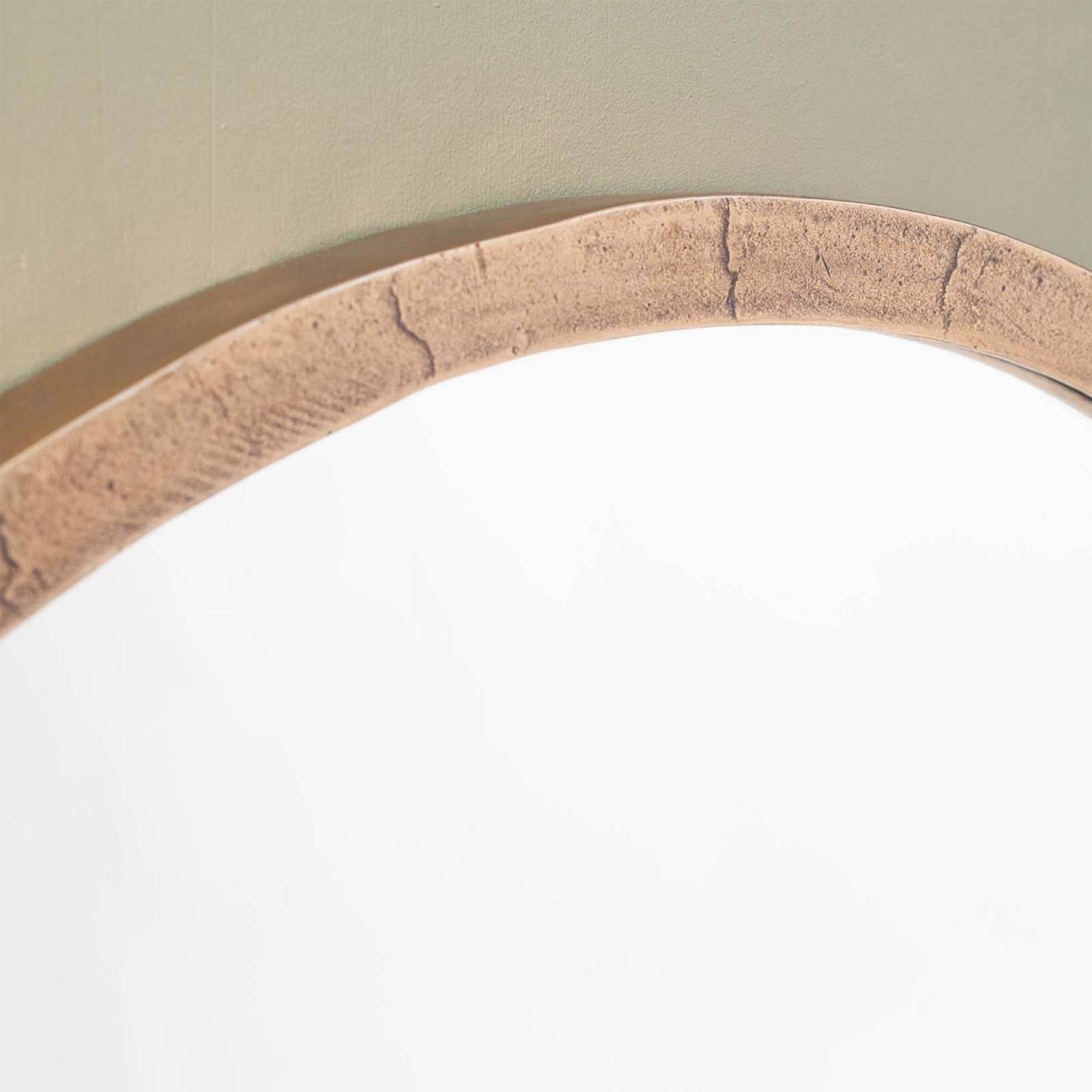 Murwara Plain Glass Arch Mirror In Antique Brass thumbnails