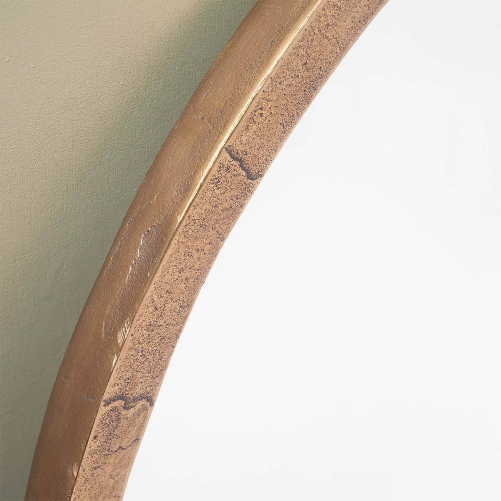 Murwara Plain Glass Arch Mirror In Antique Brass thumbnails