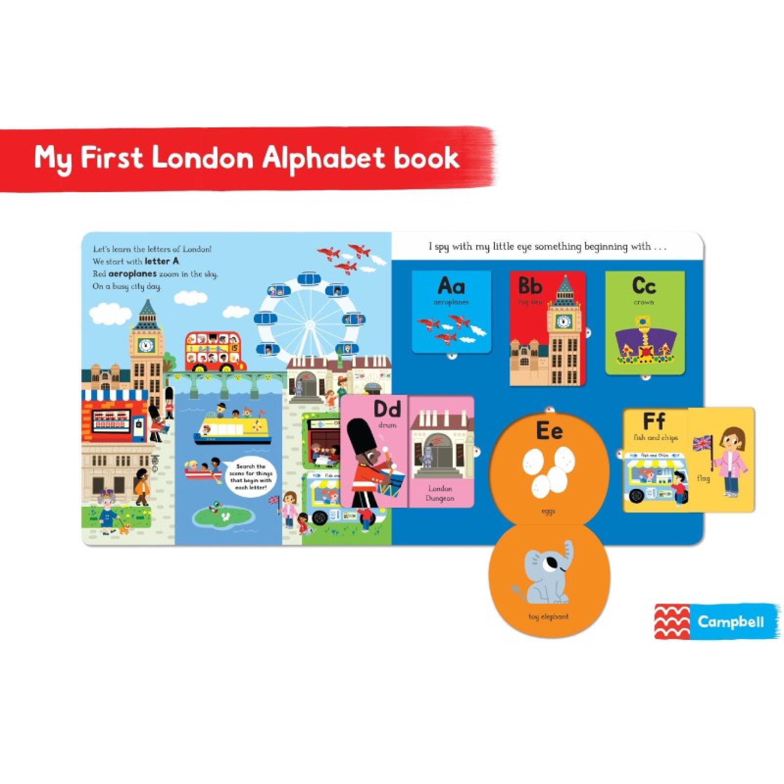 My First London Alphabet - I Spy Flap Board Book thumbnails