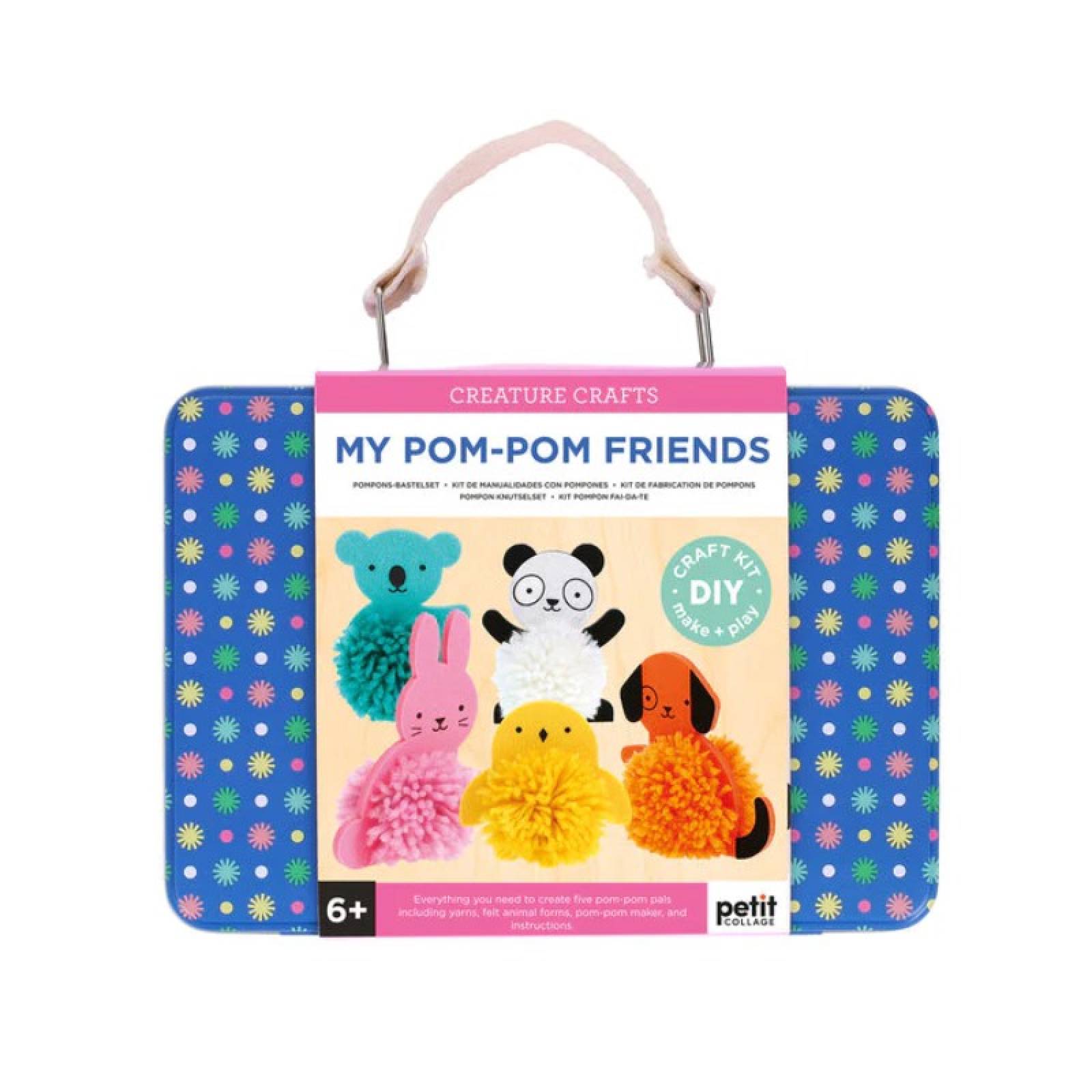 My Pom-Pom Friends - Craft Kit In Tin 6+