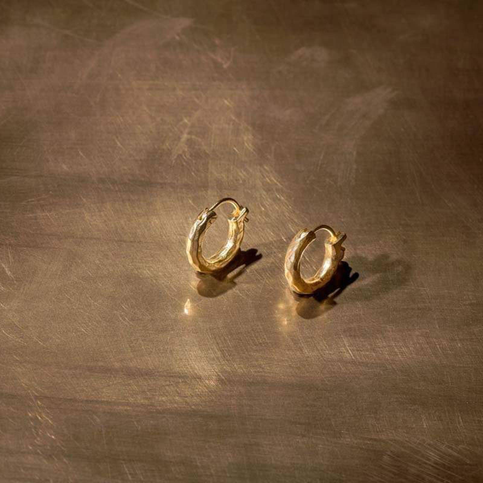 Nandi Hoop Earrings In Gold thumbnails