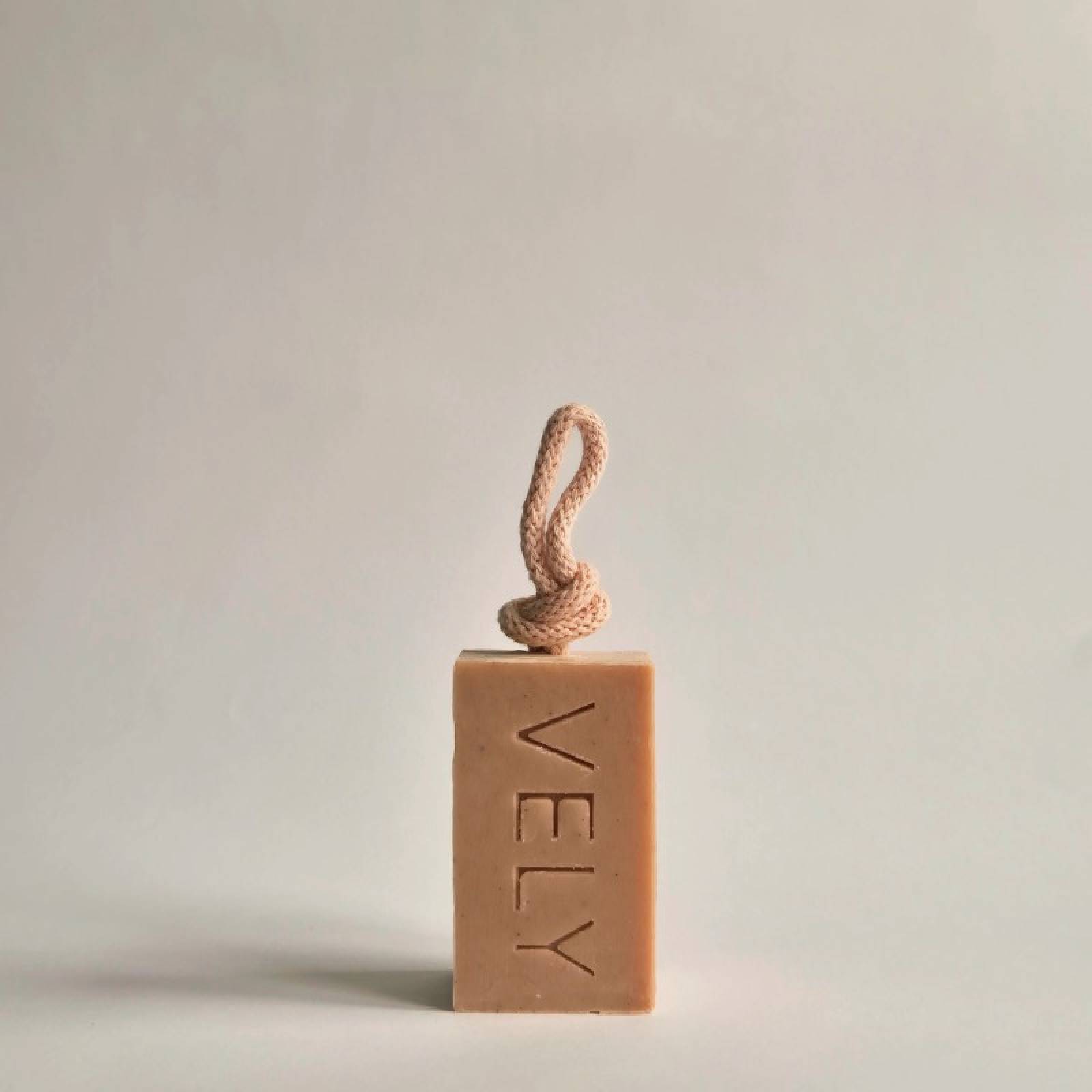 Natural Handmade Soap On A Rope - Amelie 110g thumbnails