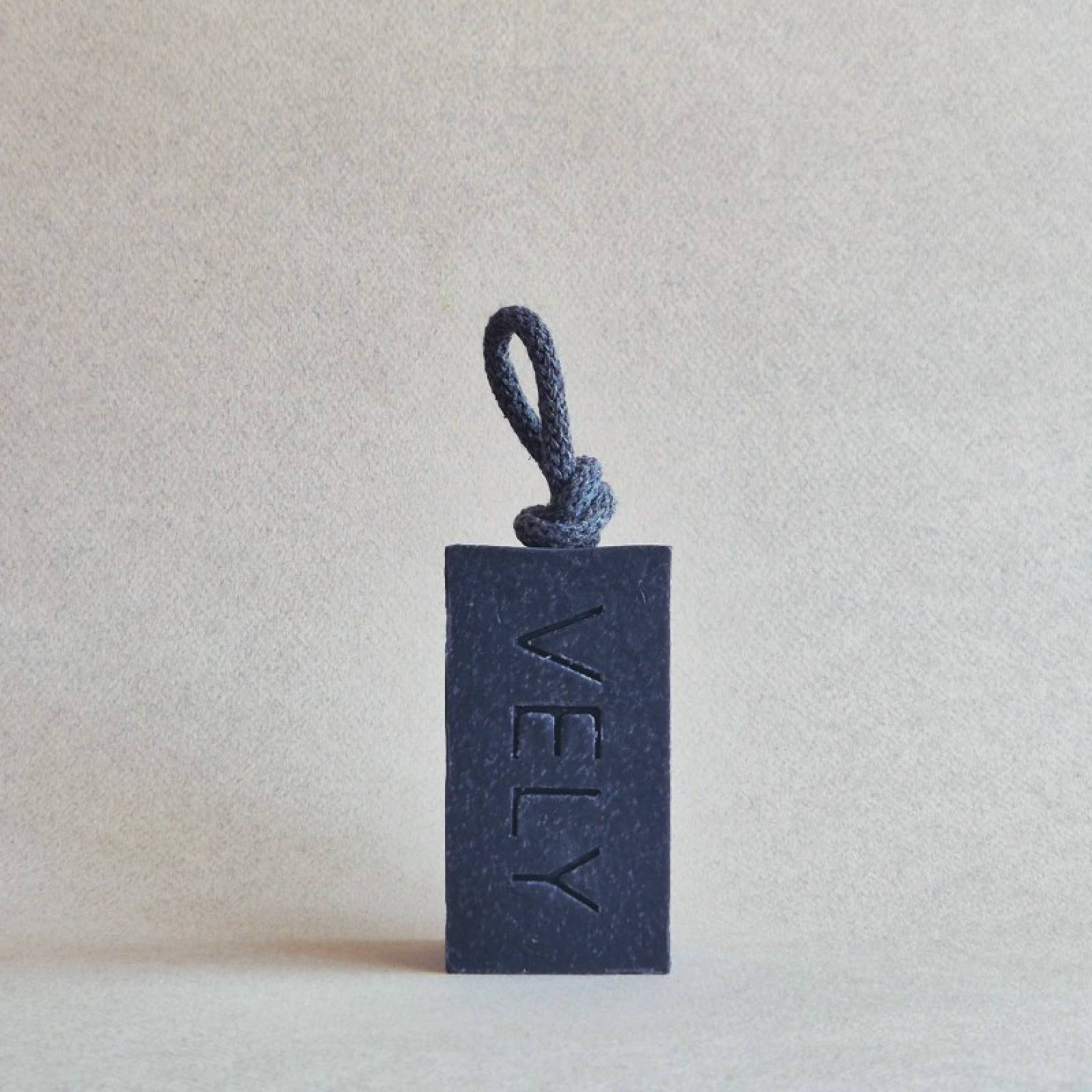 Natural Handmade Soap On A Rope - Black Rose 110g thumbnails