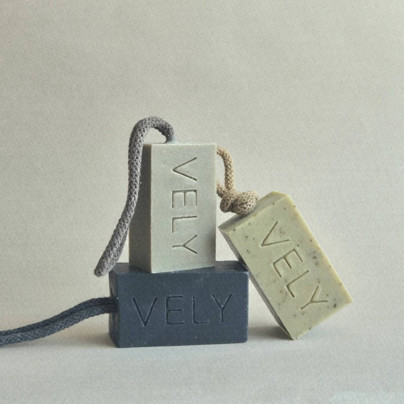Natural Handmade Soap On A Rope - Early Morning 110g thumbnails
