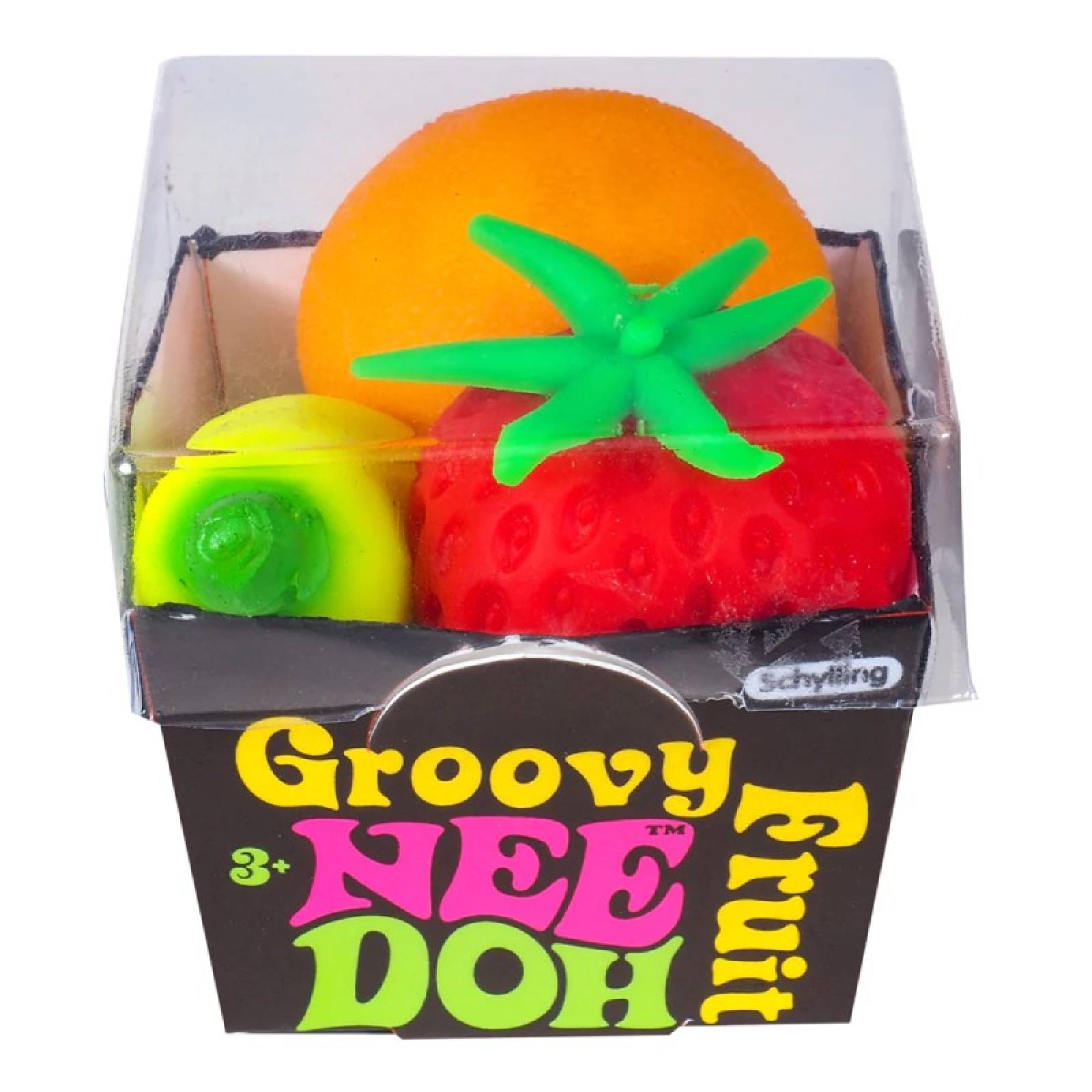 Nee Doh Groovy Fruit Stress Toy 3+