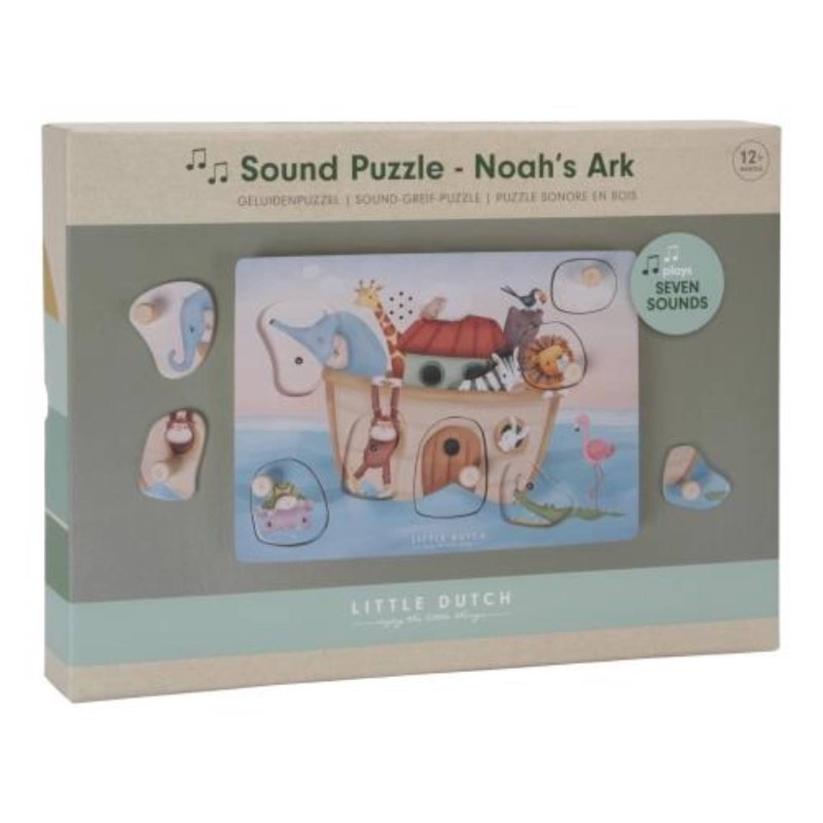 Noah's Ark Wooden Sound Puzzle By Little Dutch 1+ thumbnails