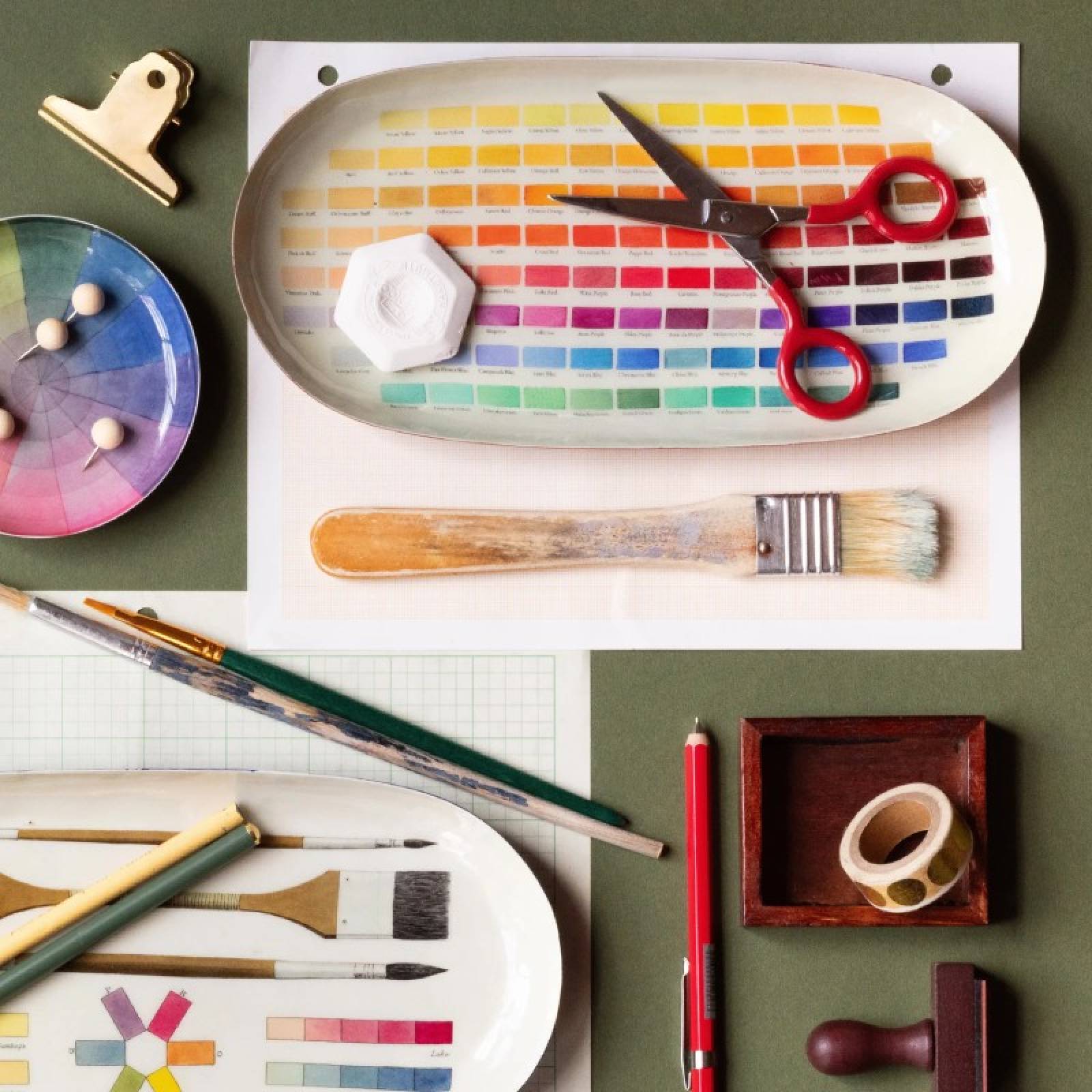 Nomenclature of Colours - Oval Enamel Tray thumbnails