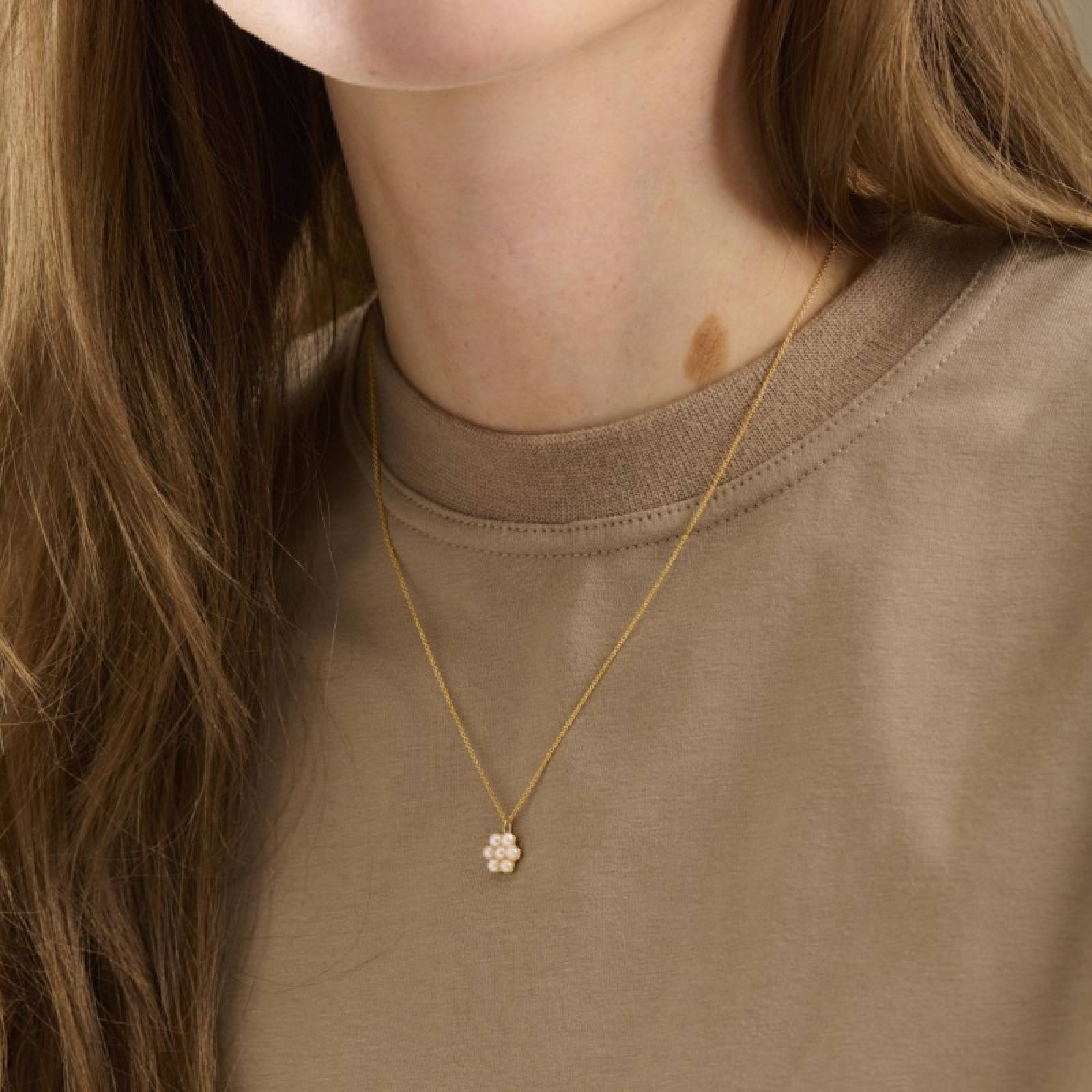 Ocean Bloom Necklace In Gold By Pernille Corydon thumbnails