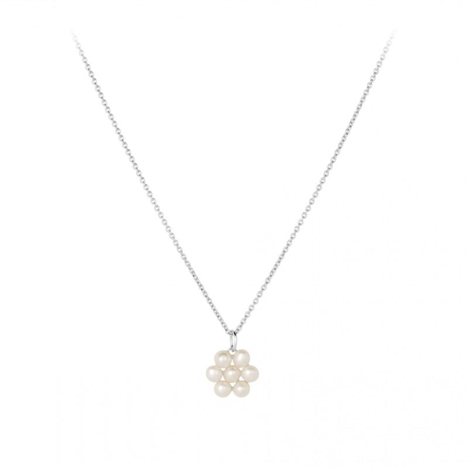Ocean Bloom Necklace In Silver By Pernille Corydon